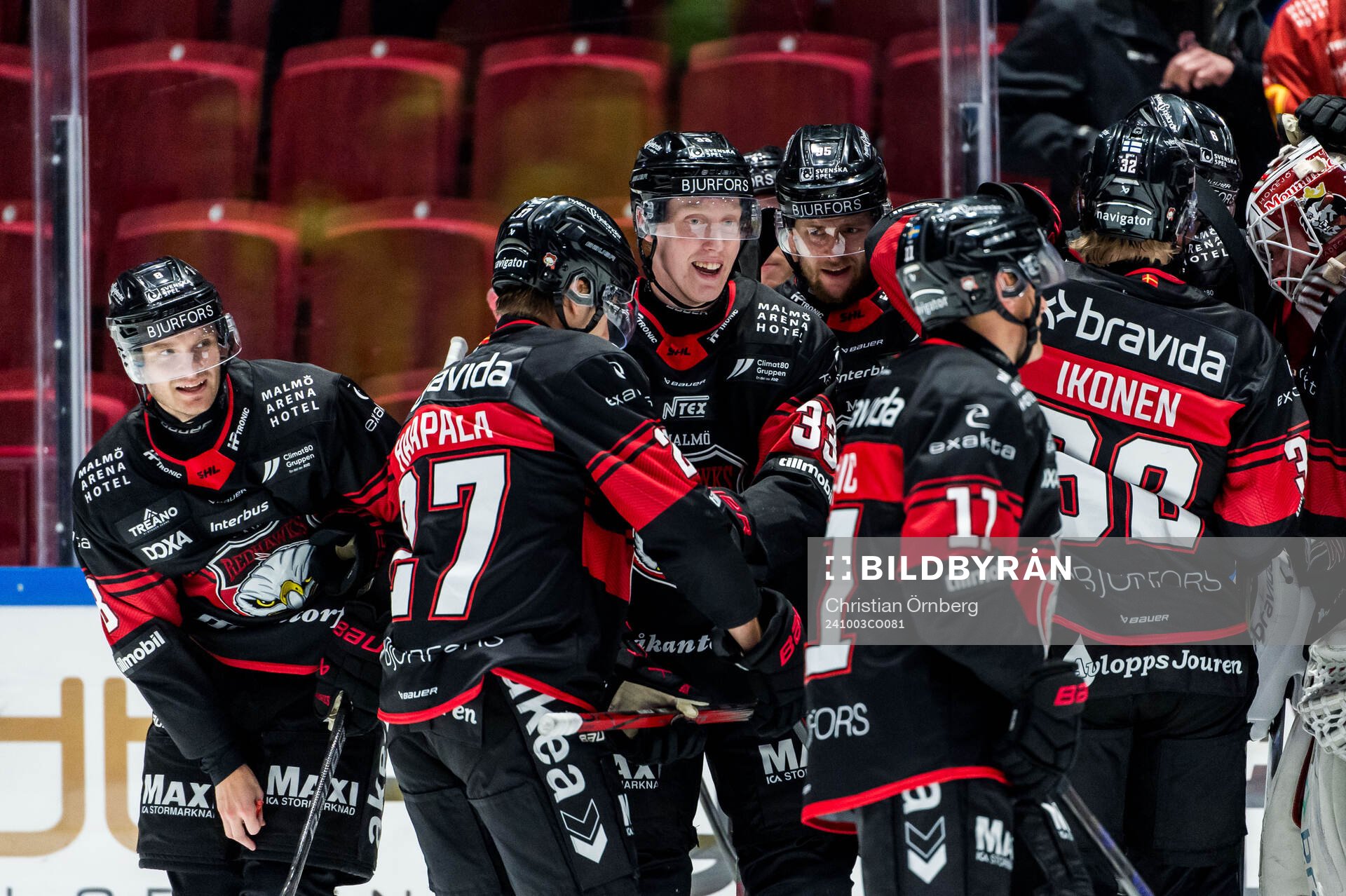 Malmö Redhawks Lassi Thomson jublar