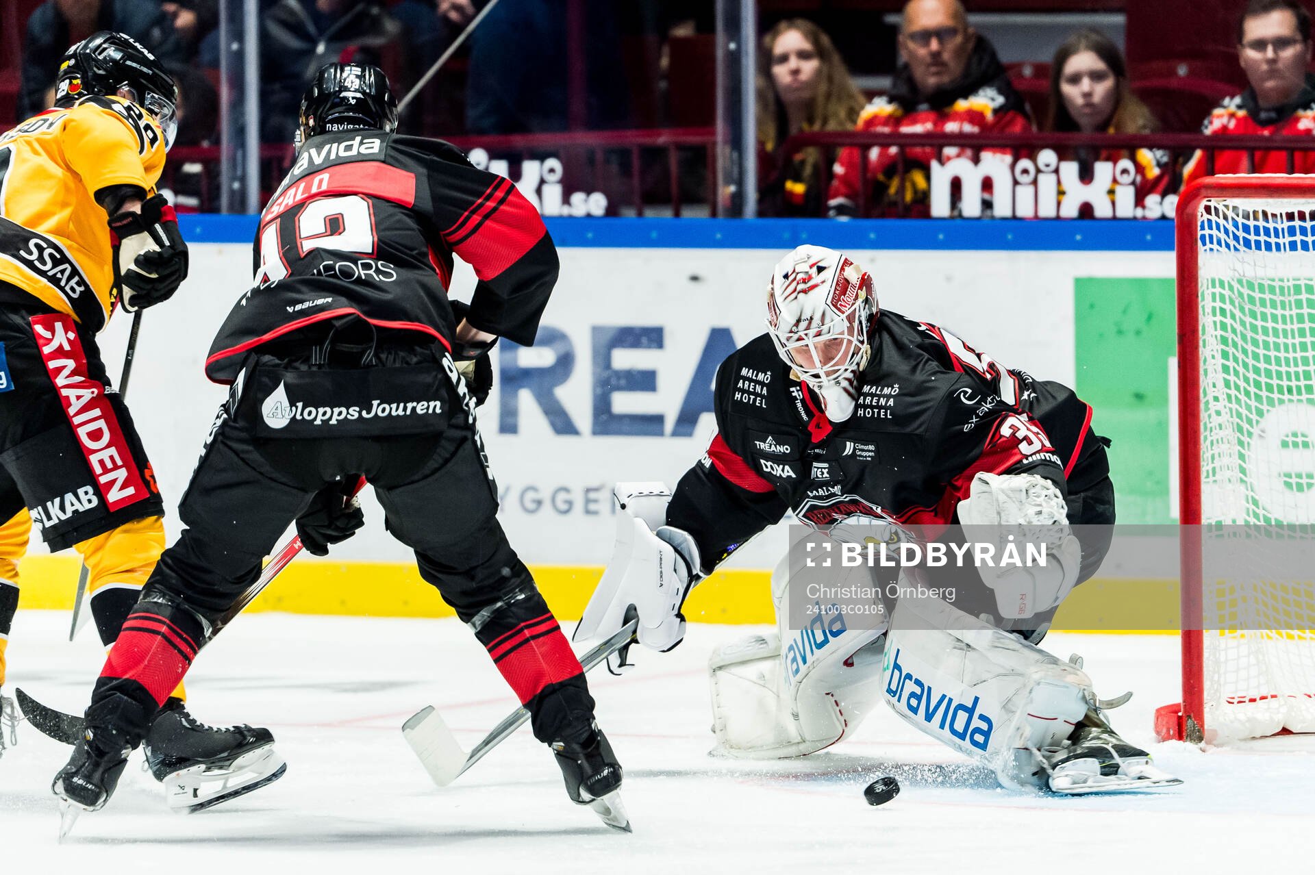 Malmö Redhawks målvakt Henri Kiviaho