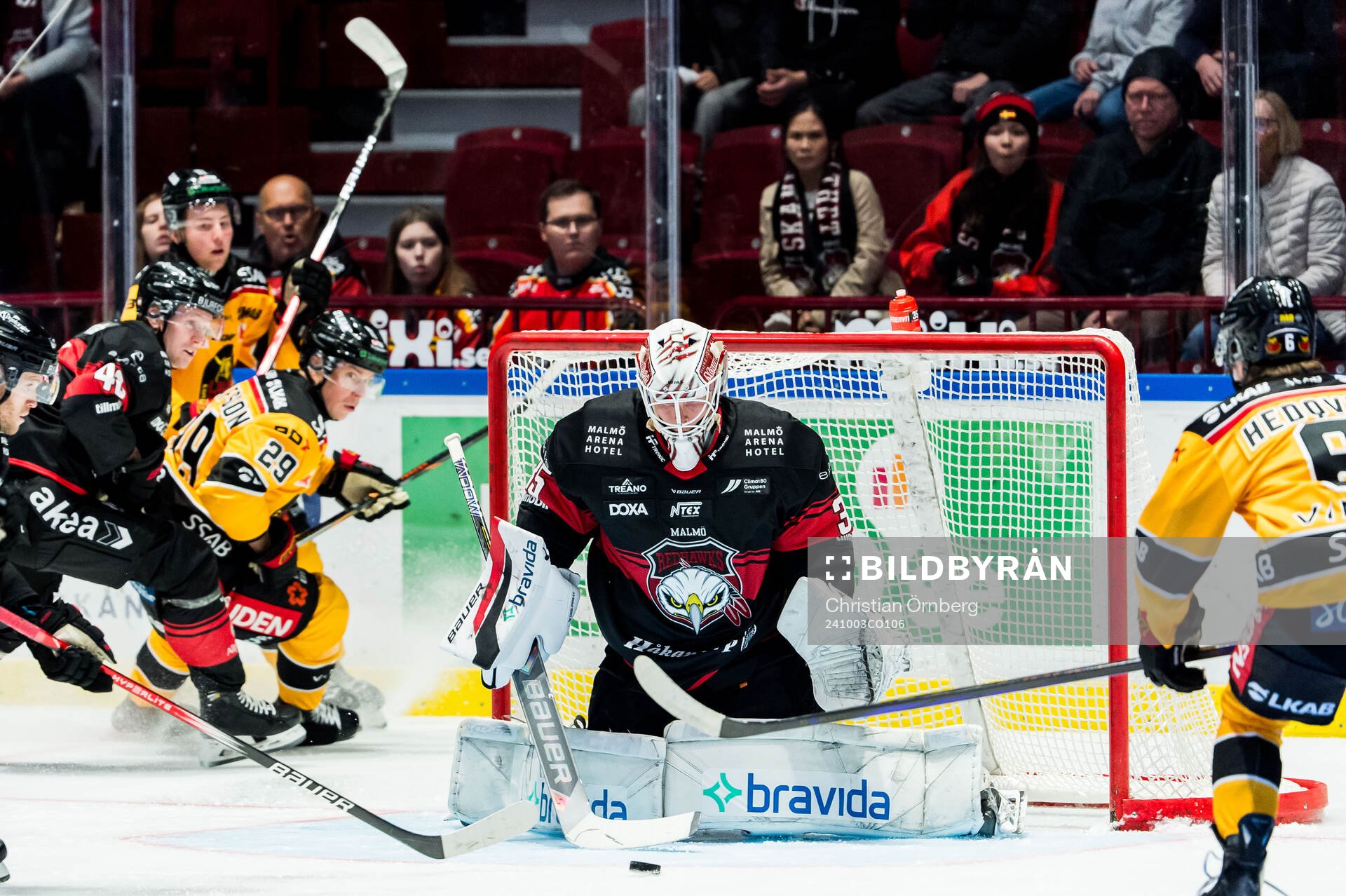 Malmö Redhawks målvakt Henri Kiviaho