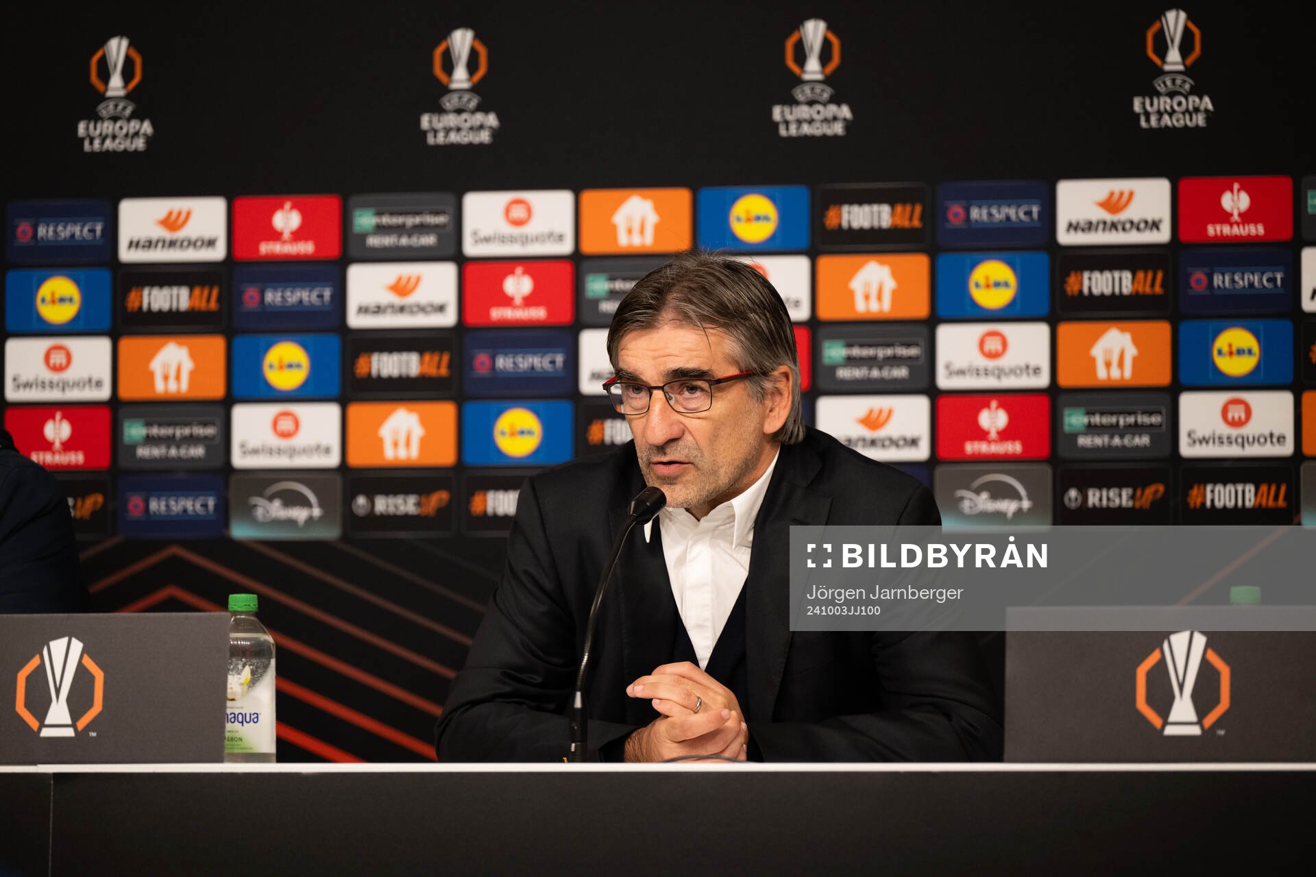Head coach Ivan Juric of Roma during the press conference after the UEFA Europa League between Elfsborg and Roma on October 3, 2024 in Borås.