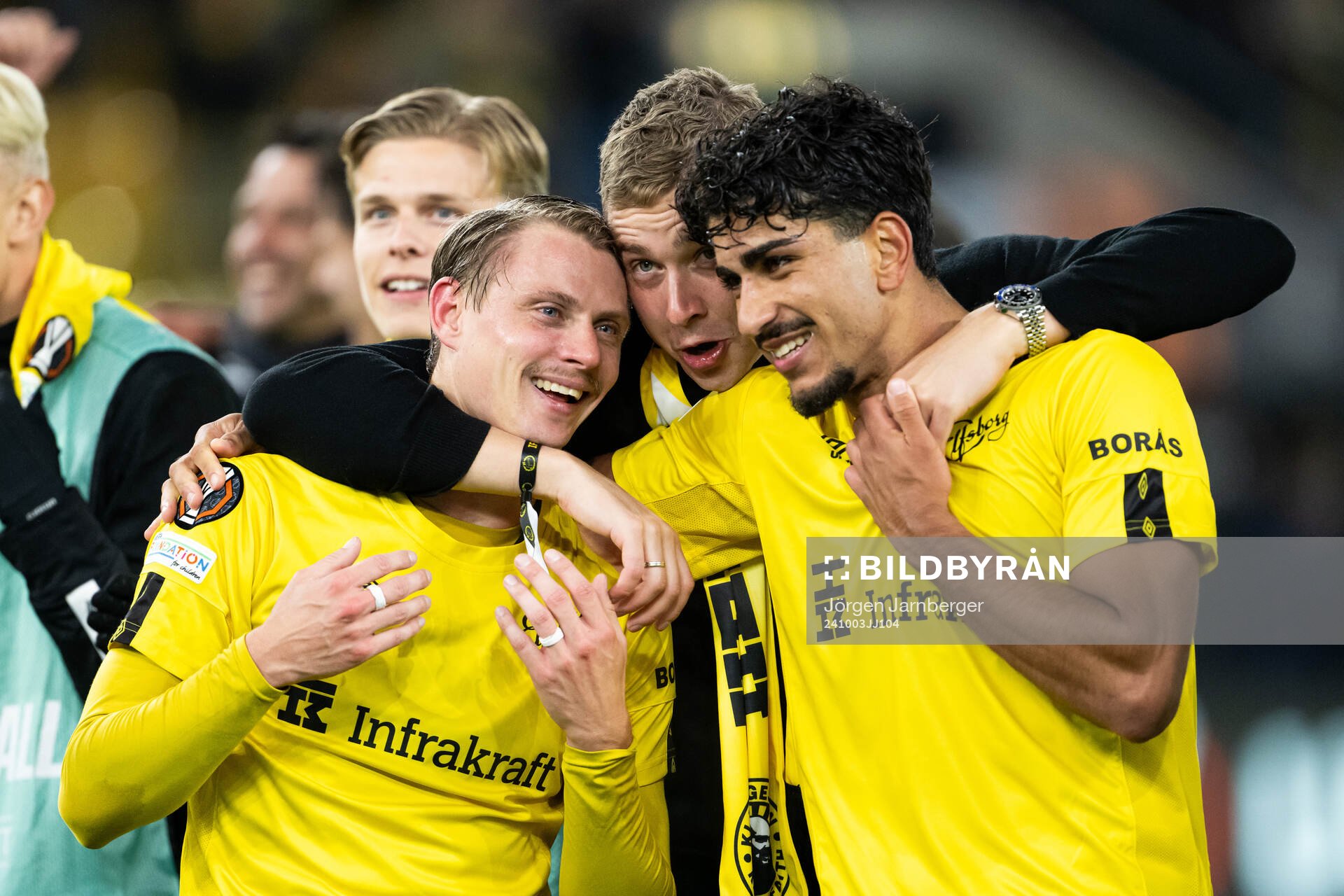 Simon Hedlund, Sebastian Holmén and Ahmed Qasem of