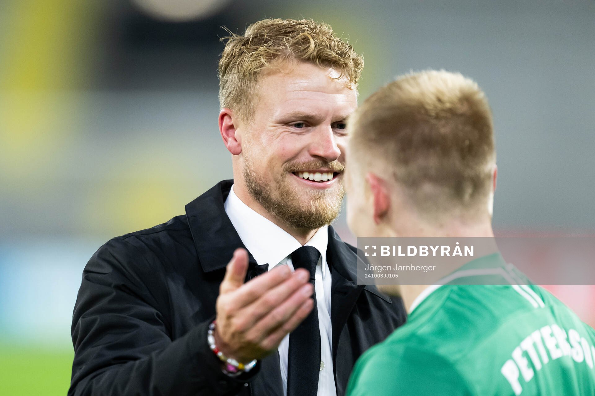 Manager Oscar Hiljemark of Elfsborg celebrates