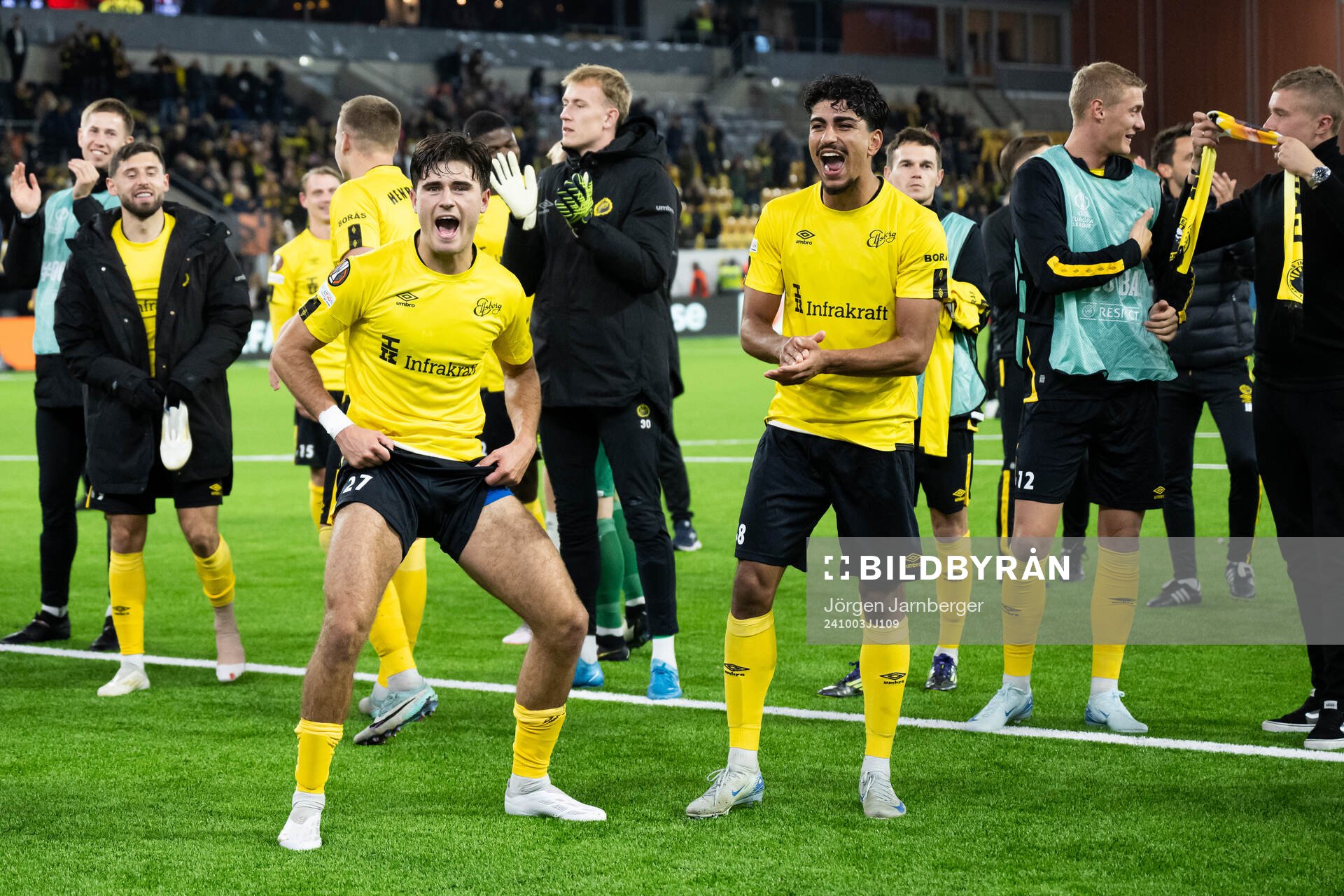Players of Elfsborg celebrates