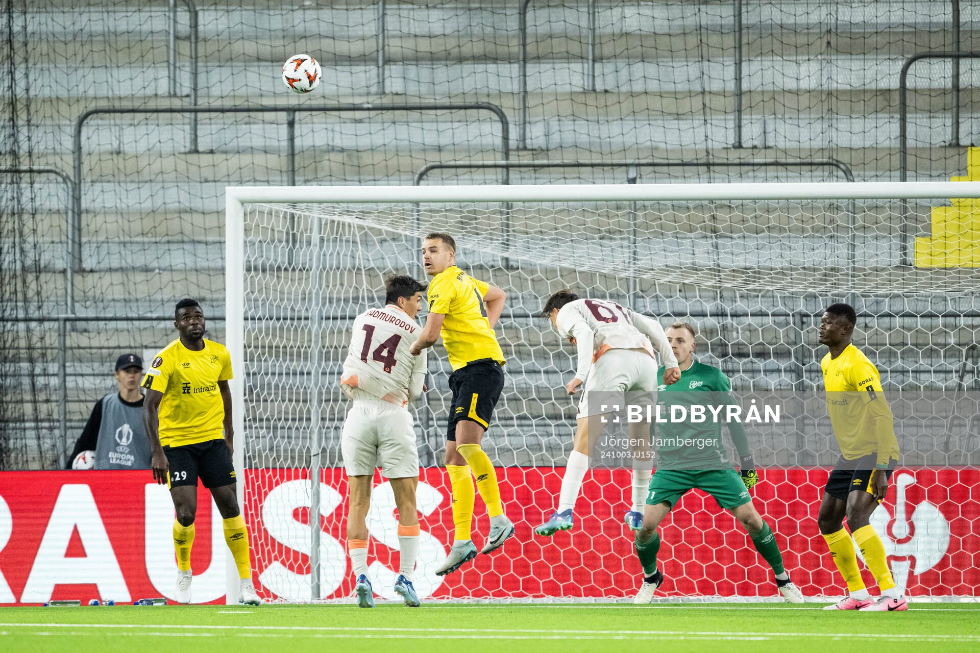 Ibrahim Buhari of Elfsborg and Gustav Henriksson