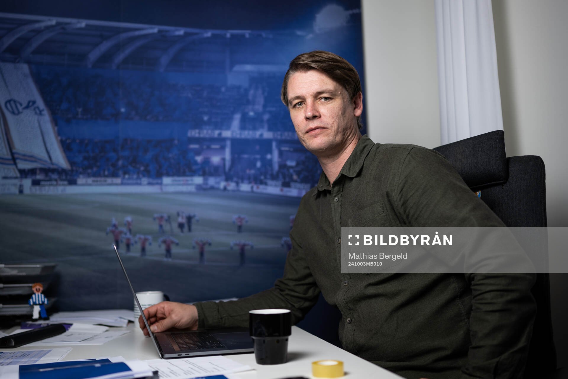 IFK Göteborgs tekniske direktör Ola Larsson poserar för ett porträtt den 3 oktober 2024 i Göteborg. 