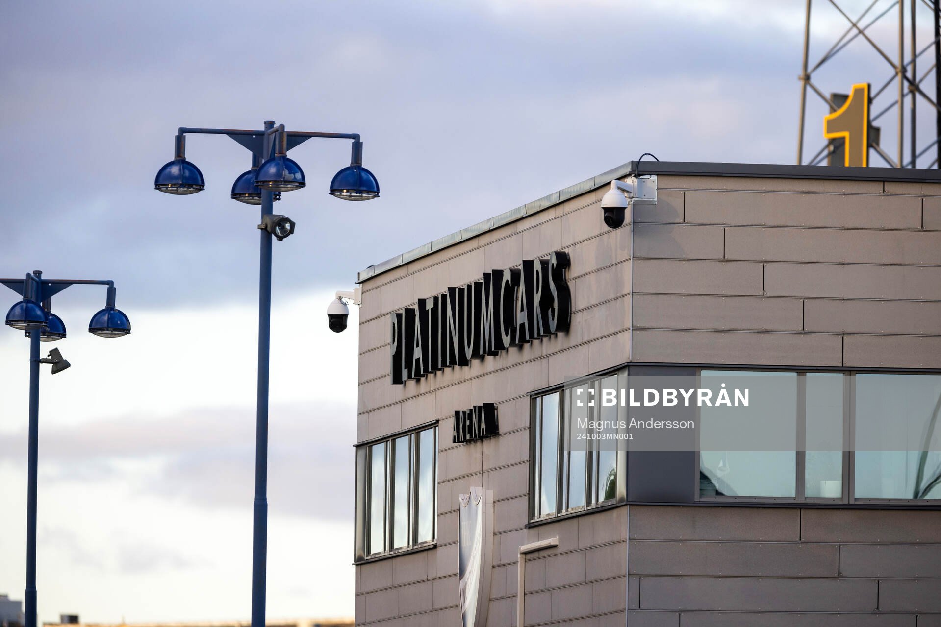 Exteriör vy av Platinumcars Arena