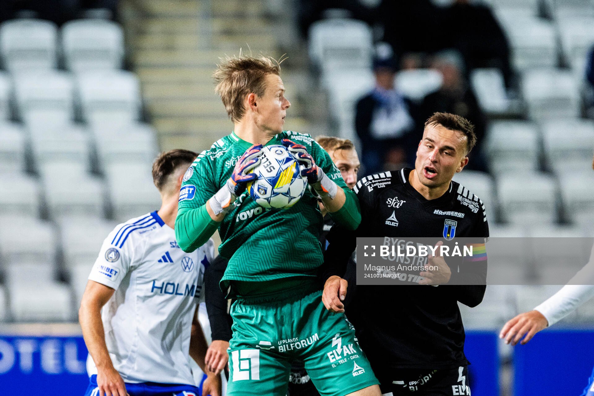 Sirius målvakt Jakob Tånnander och Henrik Castegren
