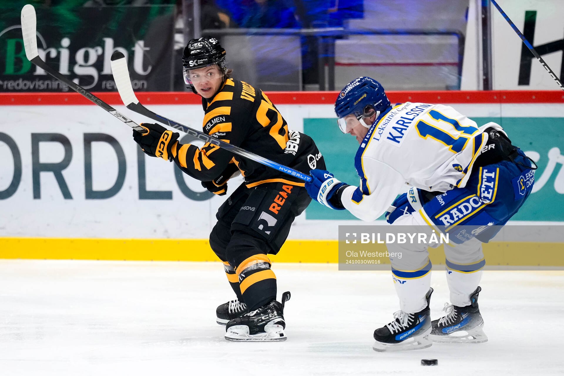 Skellefteås Oskar Vuollet och Leksands Martin Karlsson