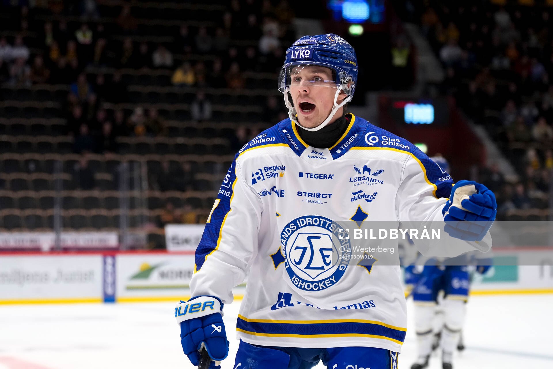 Leksands Marcus Karlberg jublar