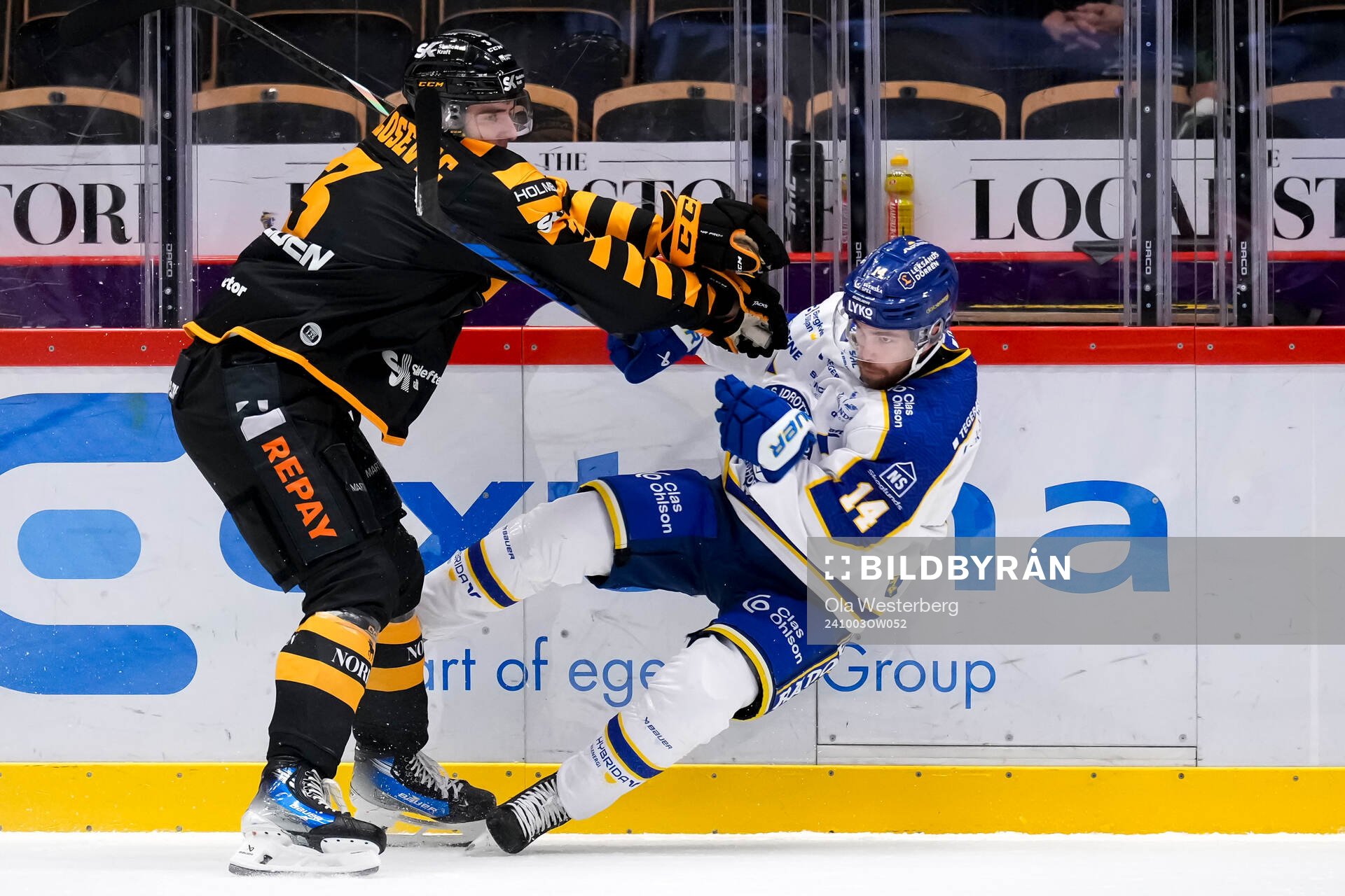 Skellefteås Stefan Milosevic och Leksands Oskar Lang
