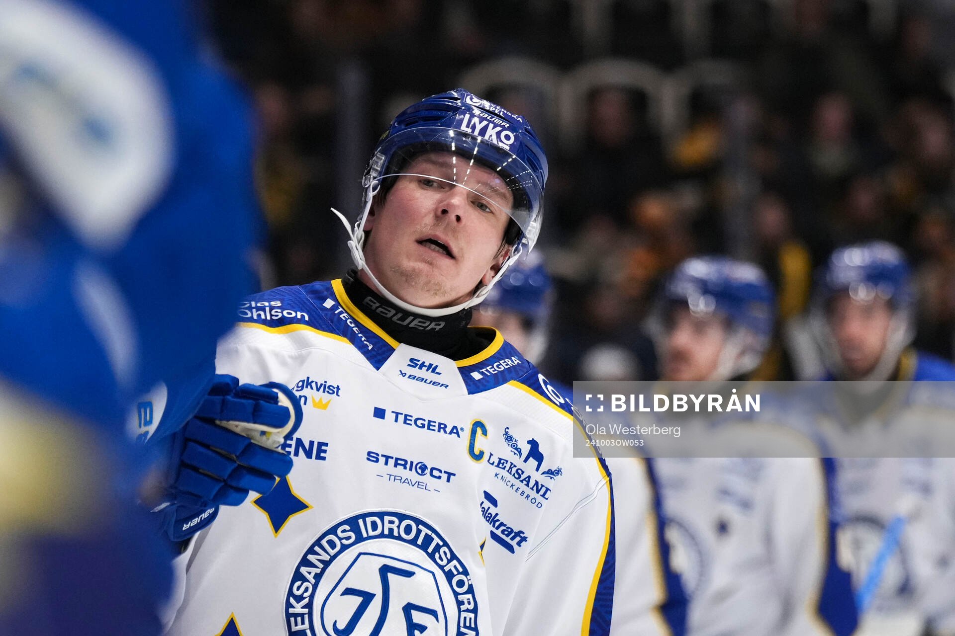 Leksands Patrik Zackrisson jublar