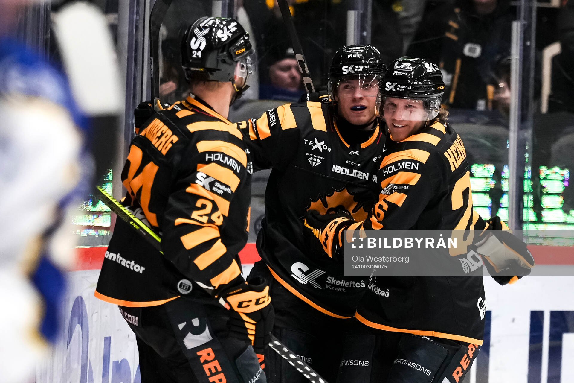 Skellefteås Oscar Lindberg, Rickard Hugg och Anton