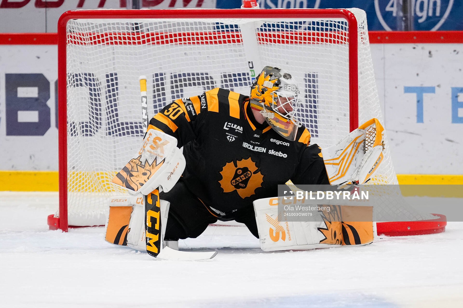 Skellefteås målvakt Gustaf Lindvall