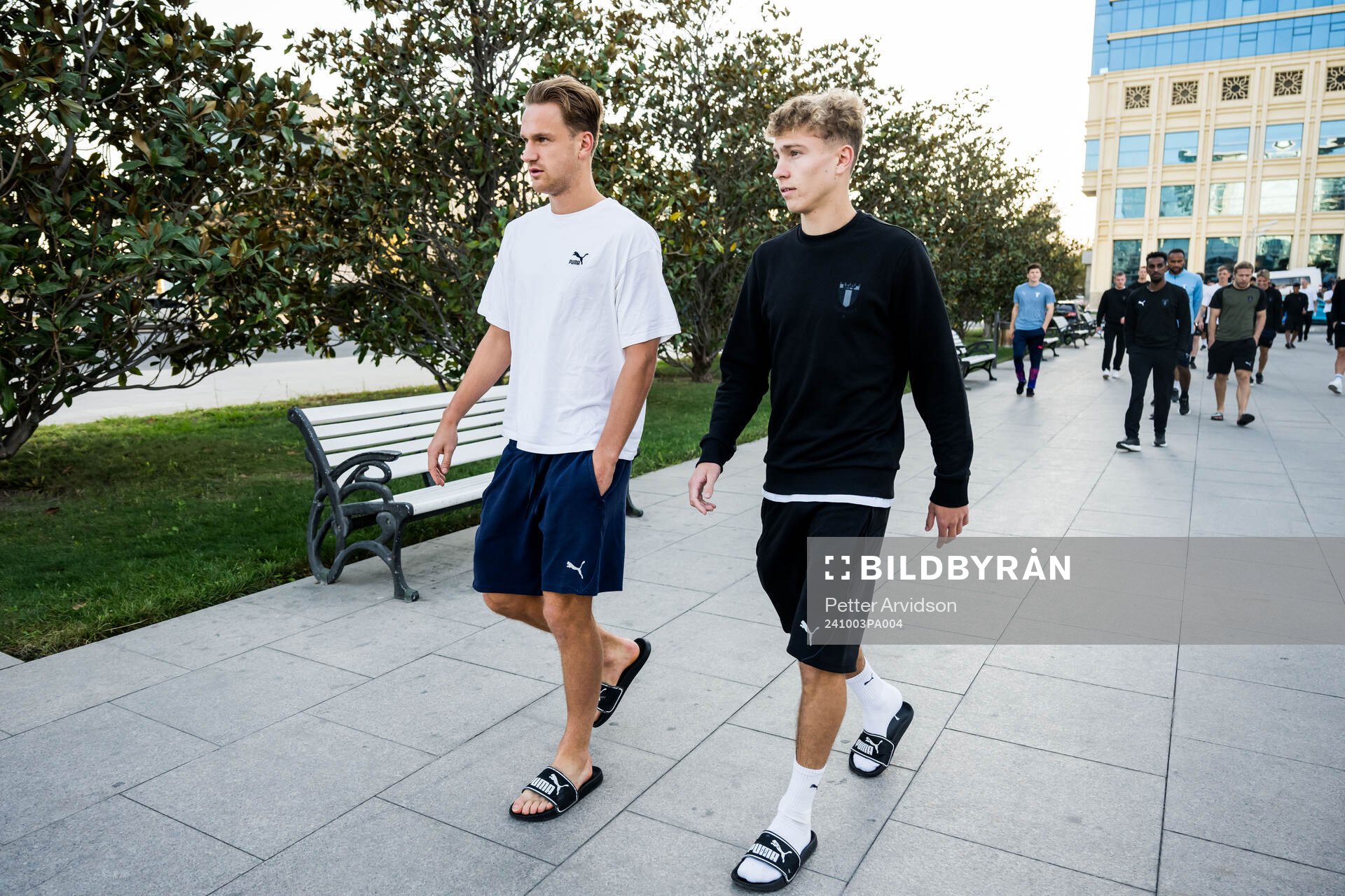 Erik Botheim and Hugo Bolin of Malmö FF