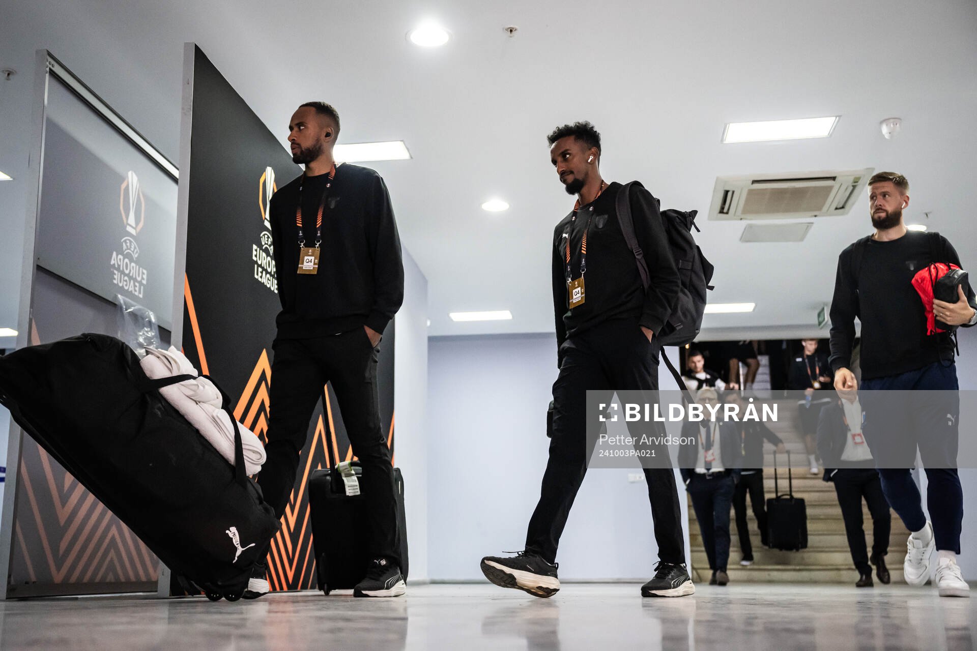 Isaac Kiese Thelin, Taha Ali and Pontus Jansson of Malmö