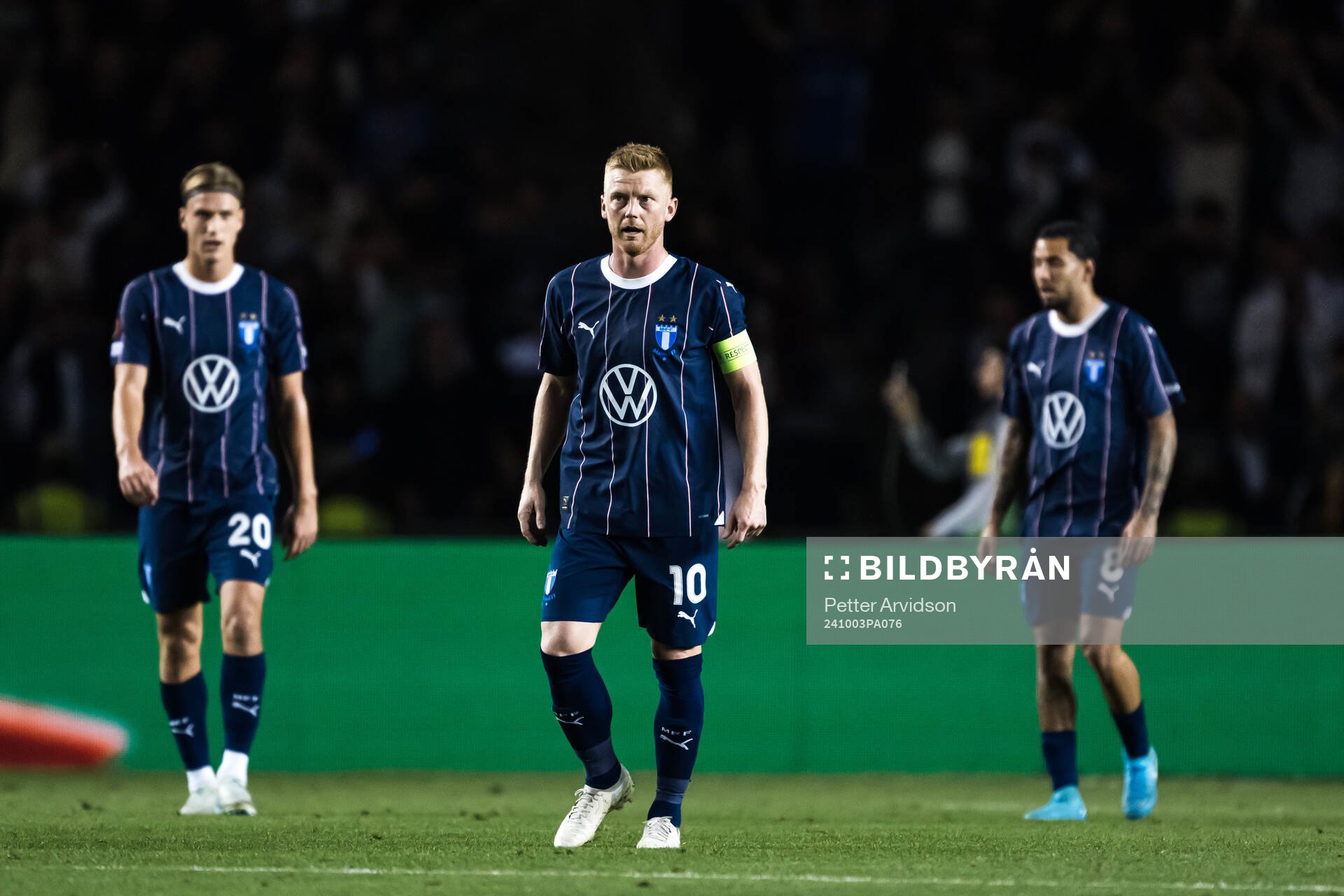 Anders Christiansen of Malmö FF looks dejected