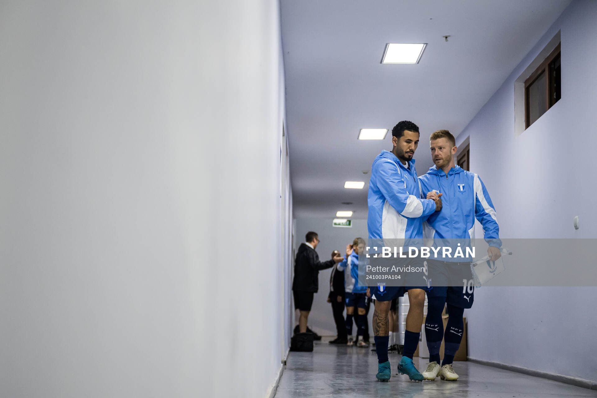 Sergio Pena and Anders Christiansen of Malmö FF