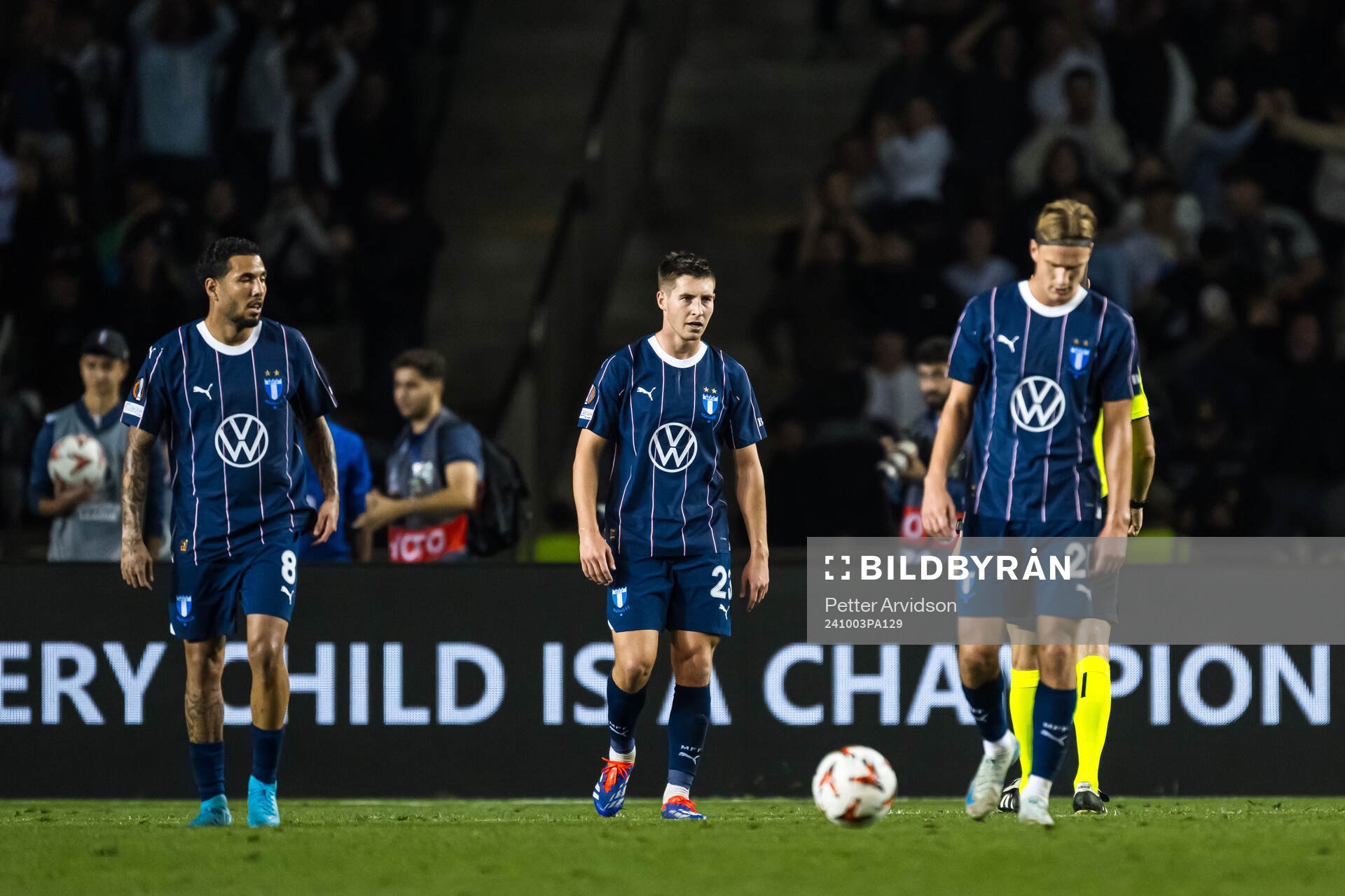Sergio Pena, Lasse Berg Johnsen and Erik Botheim of Malmö