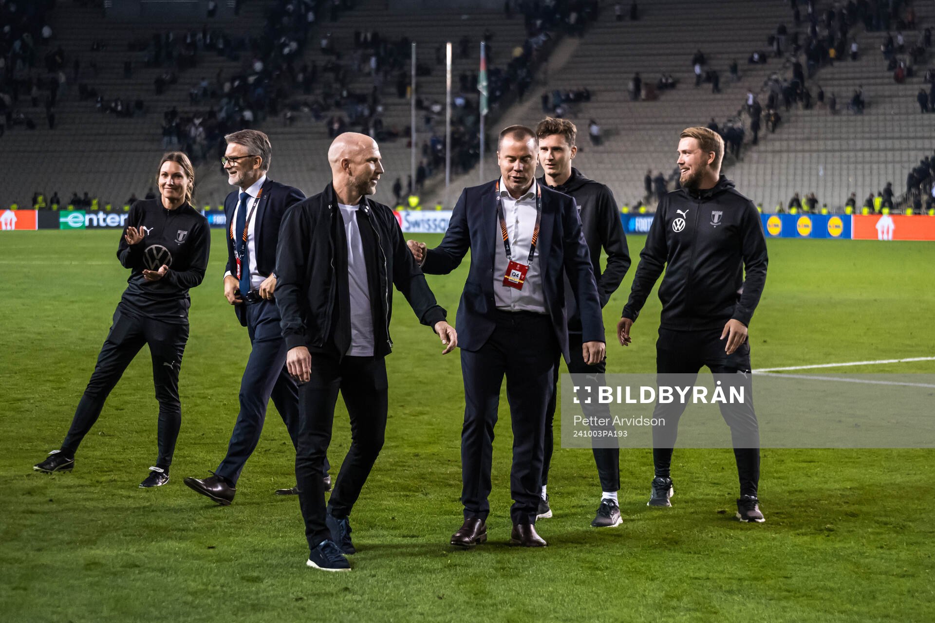 Head coach Henrik Rydström and Daniel Andersson, head of
