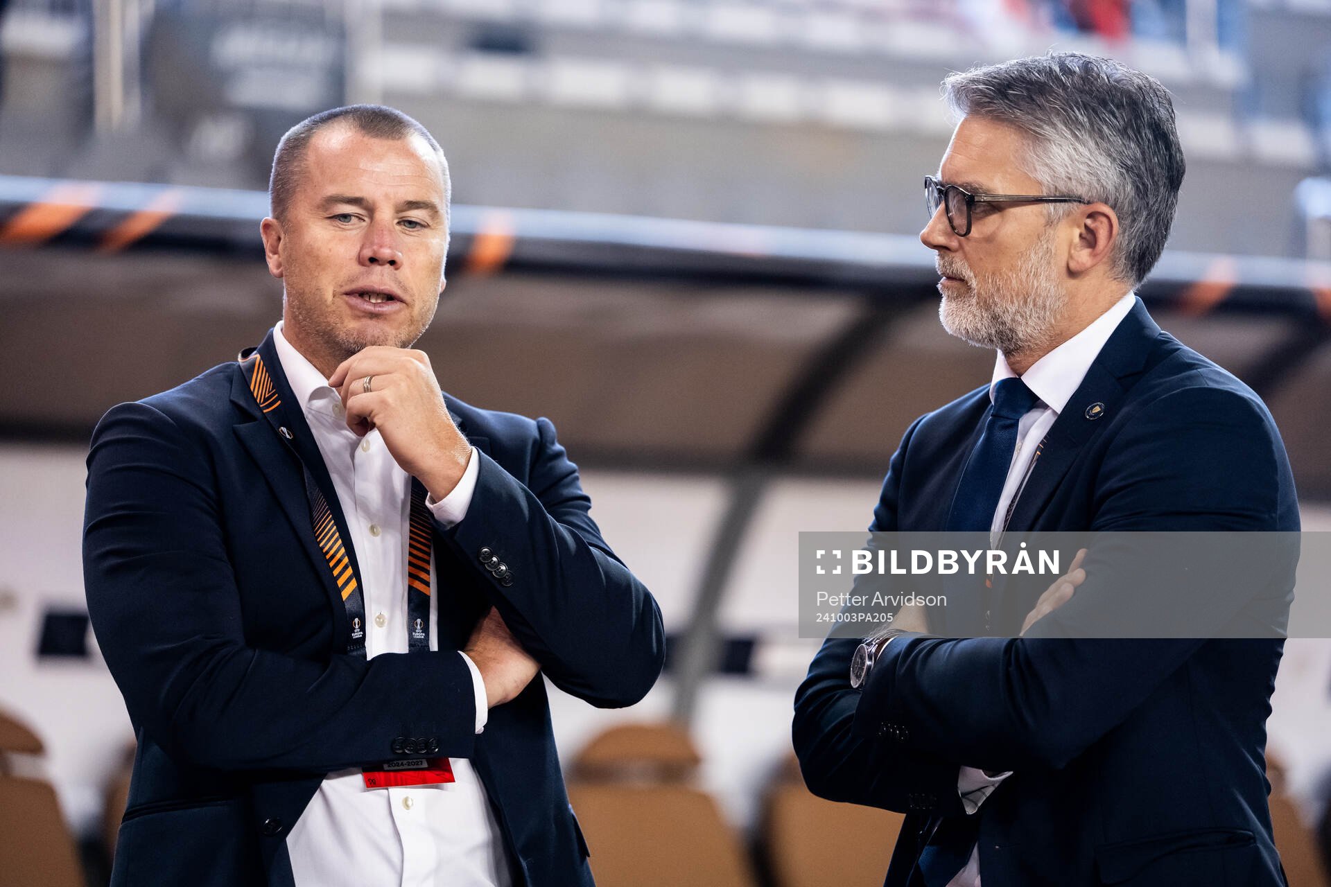 Sports director Daniel Andersson and CEO Niclas Carlnen of