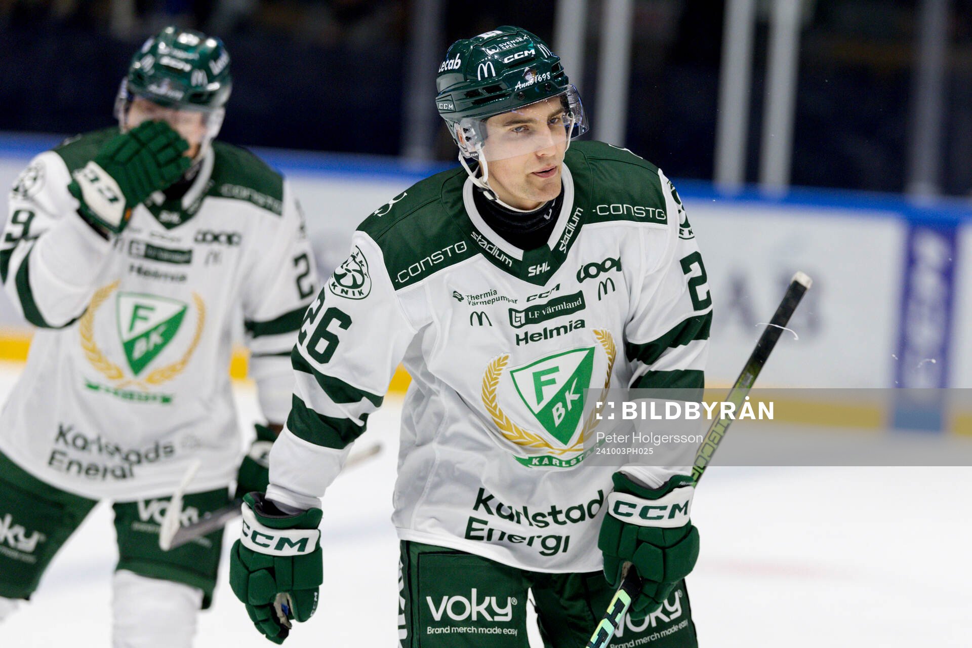 Färjestads Joel Nyström jublar