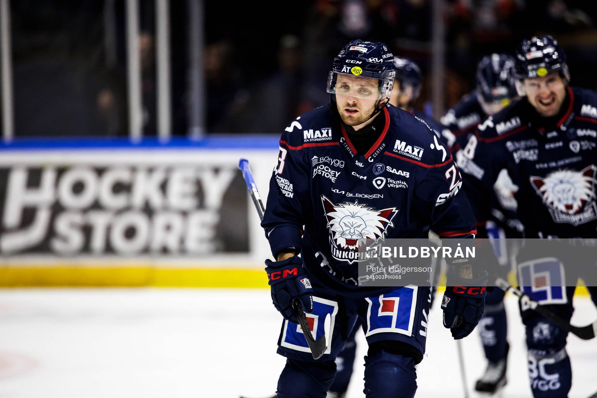 Linköpings Robin Kovacs jublar