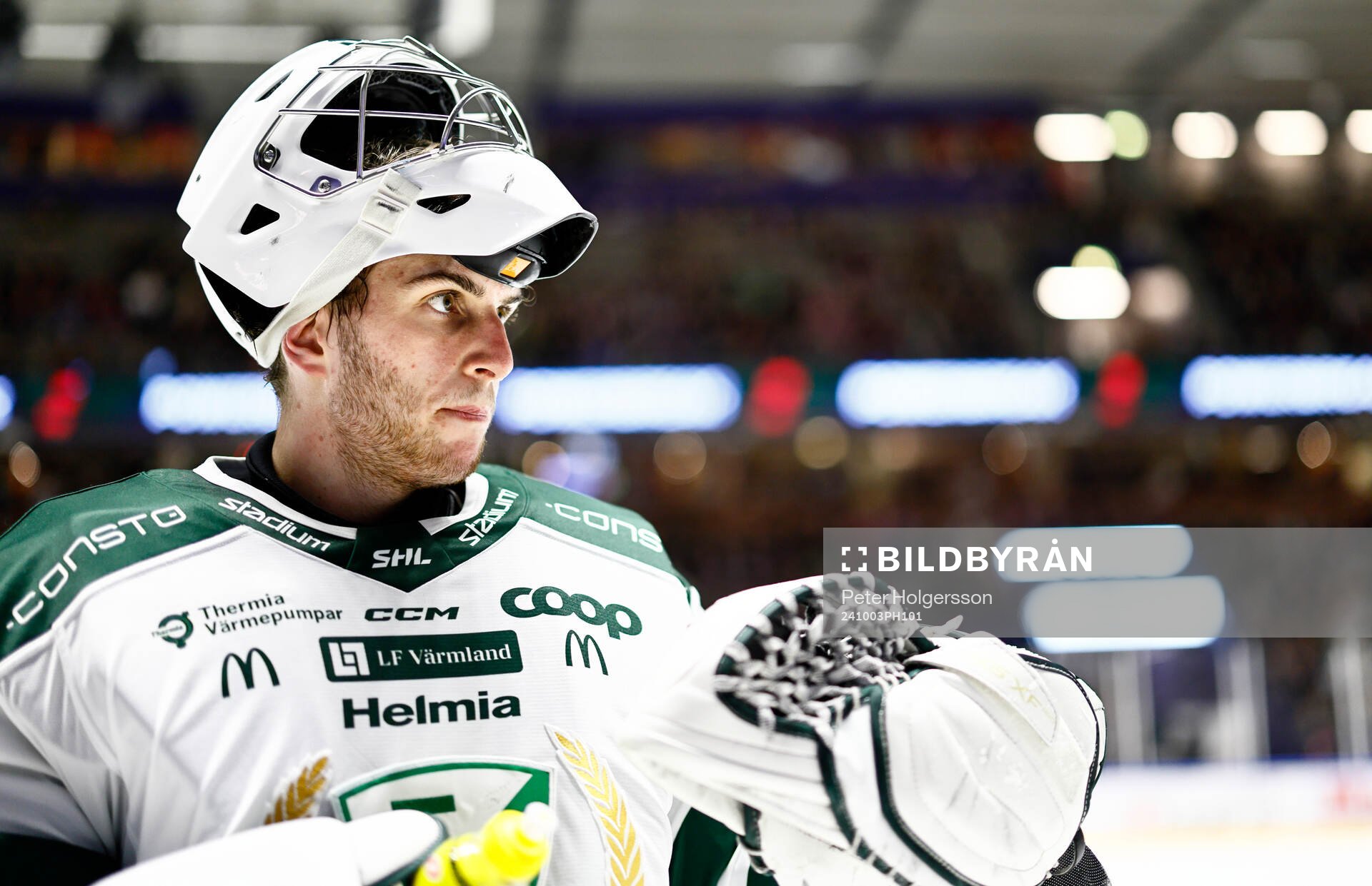 Färjestads målvakt Damian Clara