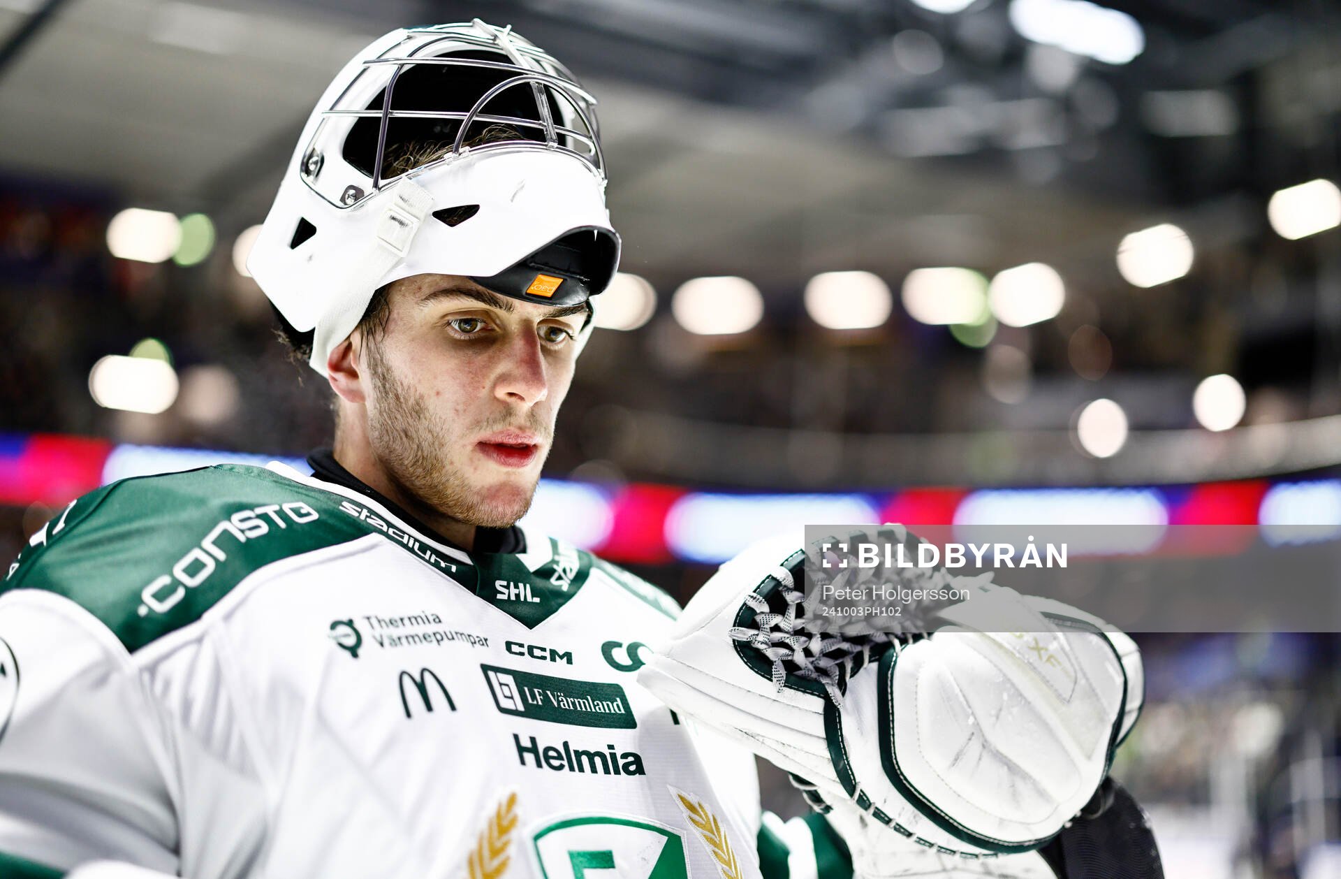 Färjestads målvakt Damian Clara