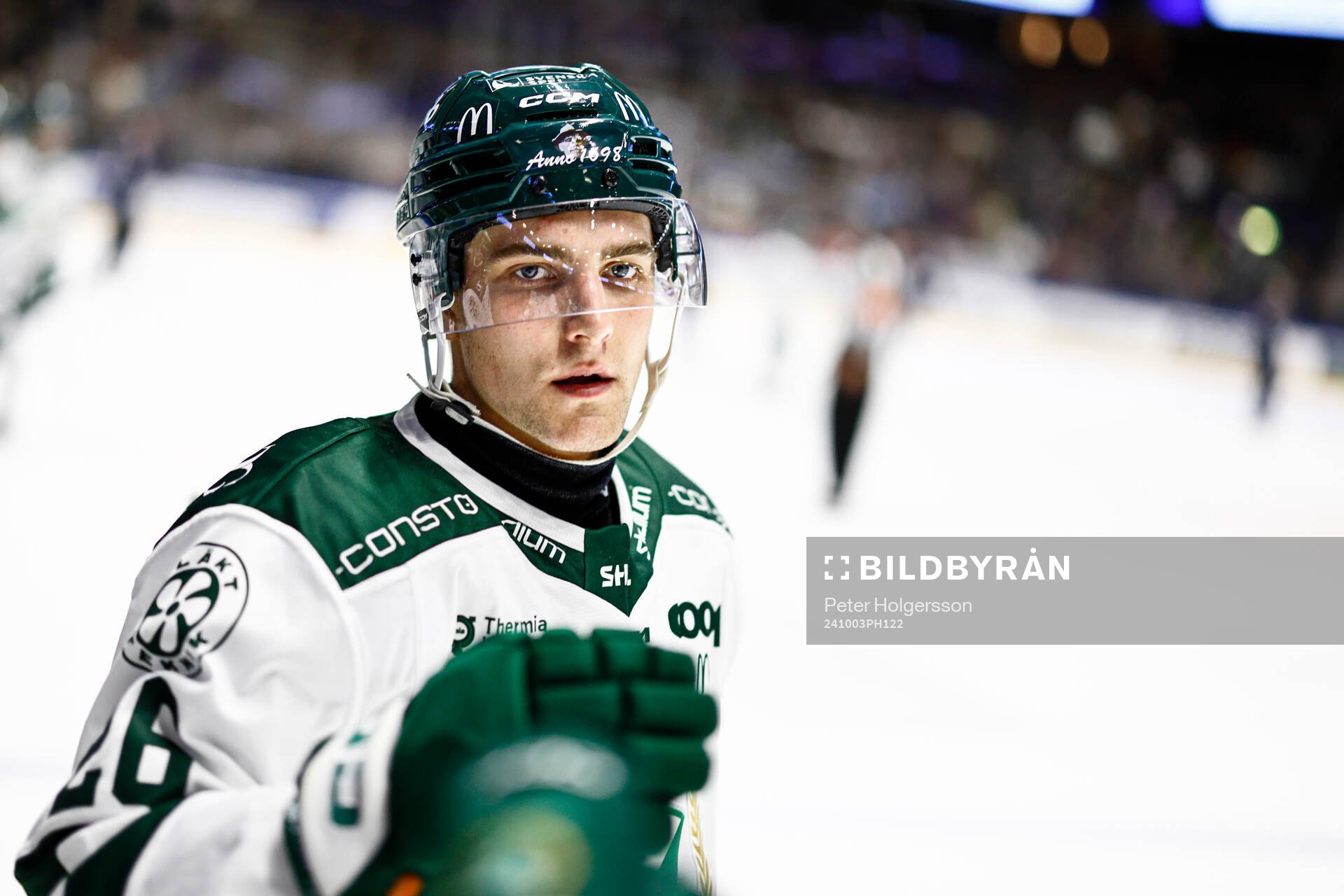 Färjestads Joel Nyström jublar