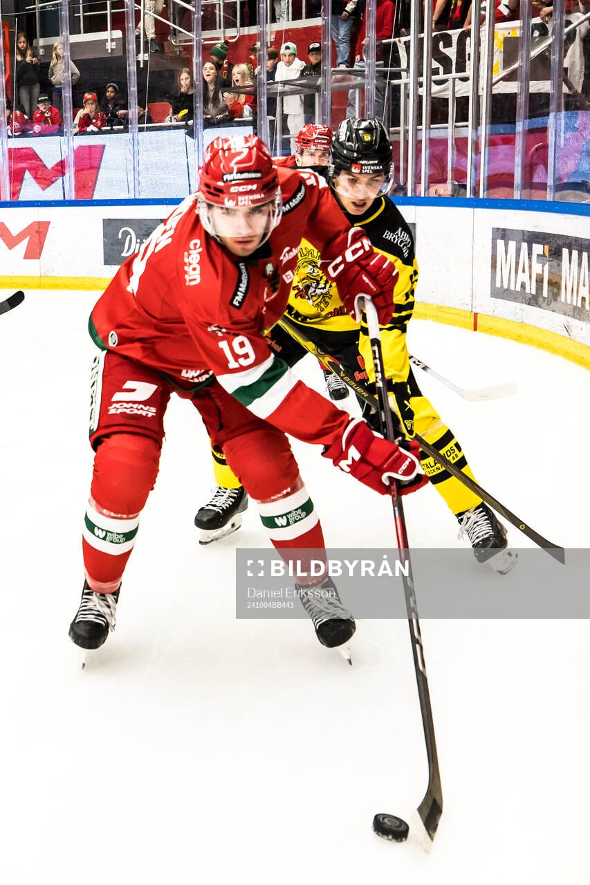 Moras Ture Linden och Vimmerbys Oskar Lindgren