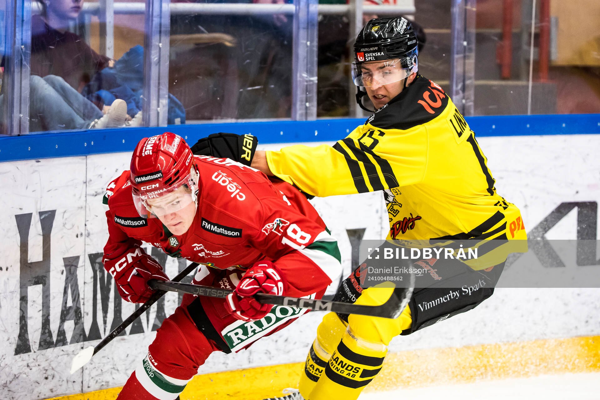 Moras Martin Johnsen och Vimmerbys Oskar Lindgren