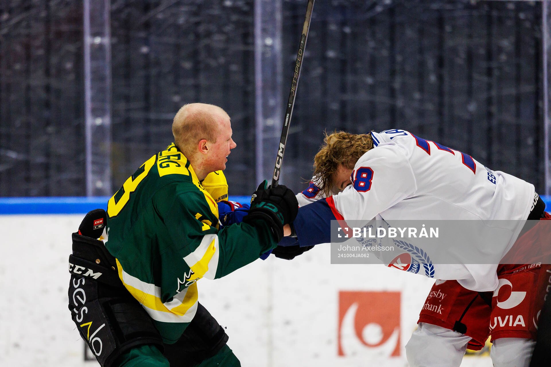 Östersunds Isac Hamberg och IK Oskarshamns Axel Landén