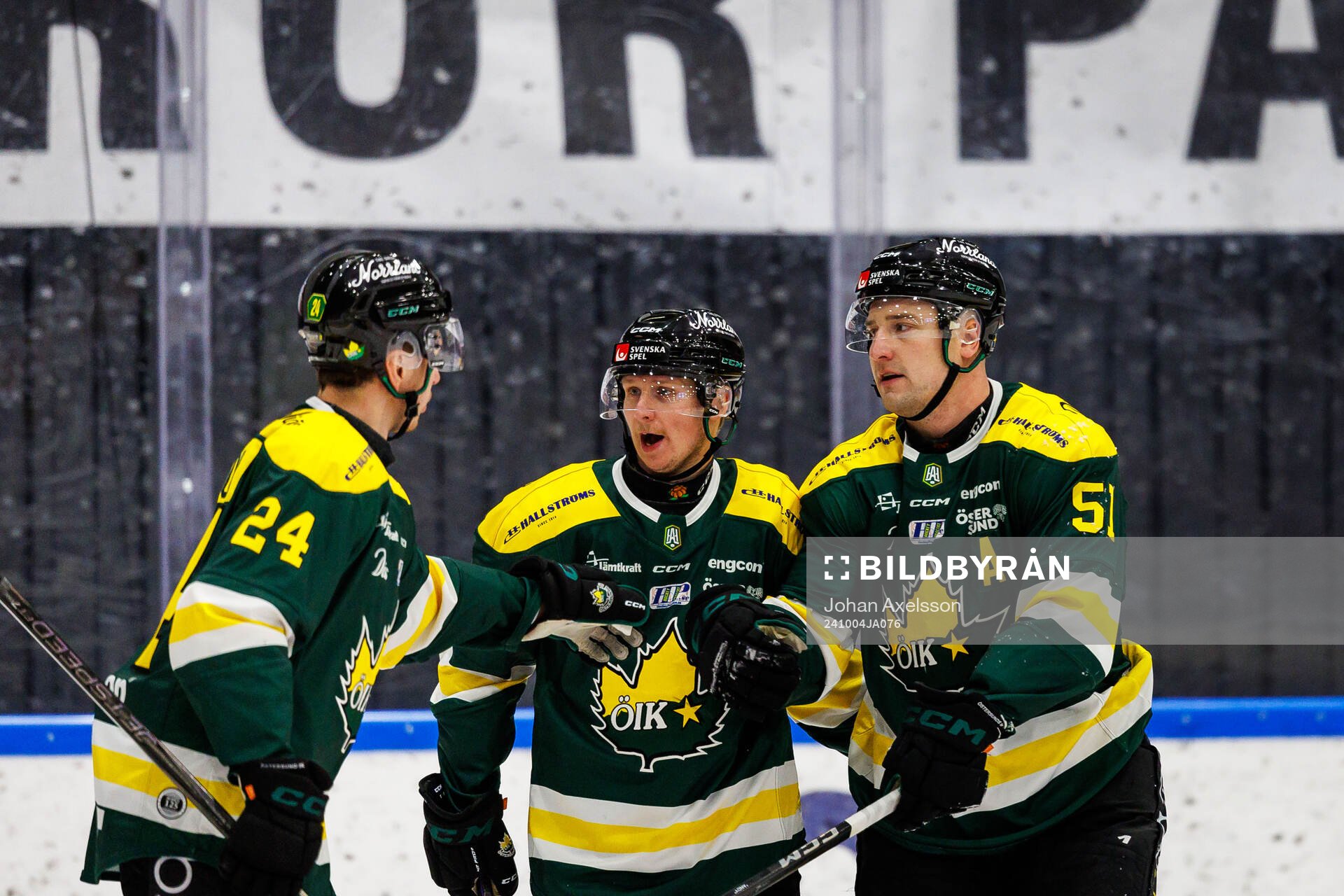 Östersunds Casper Larsson, Karl Johansson och Alexander