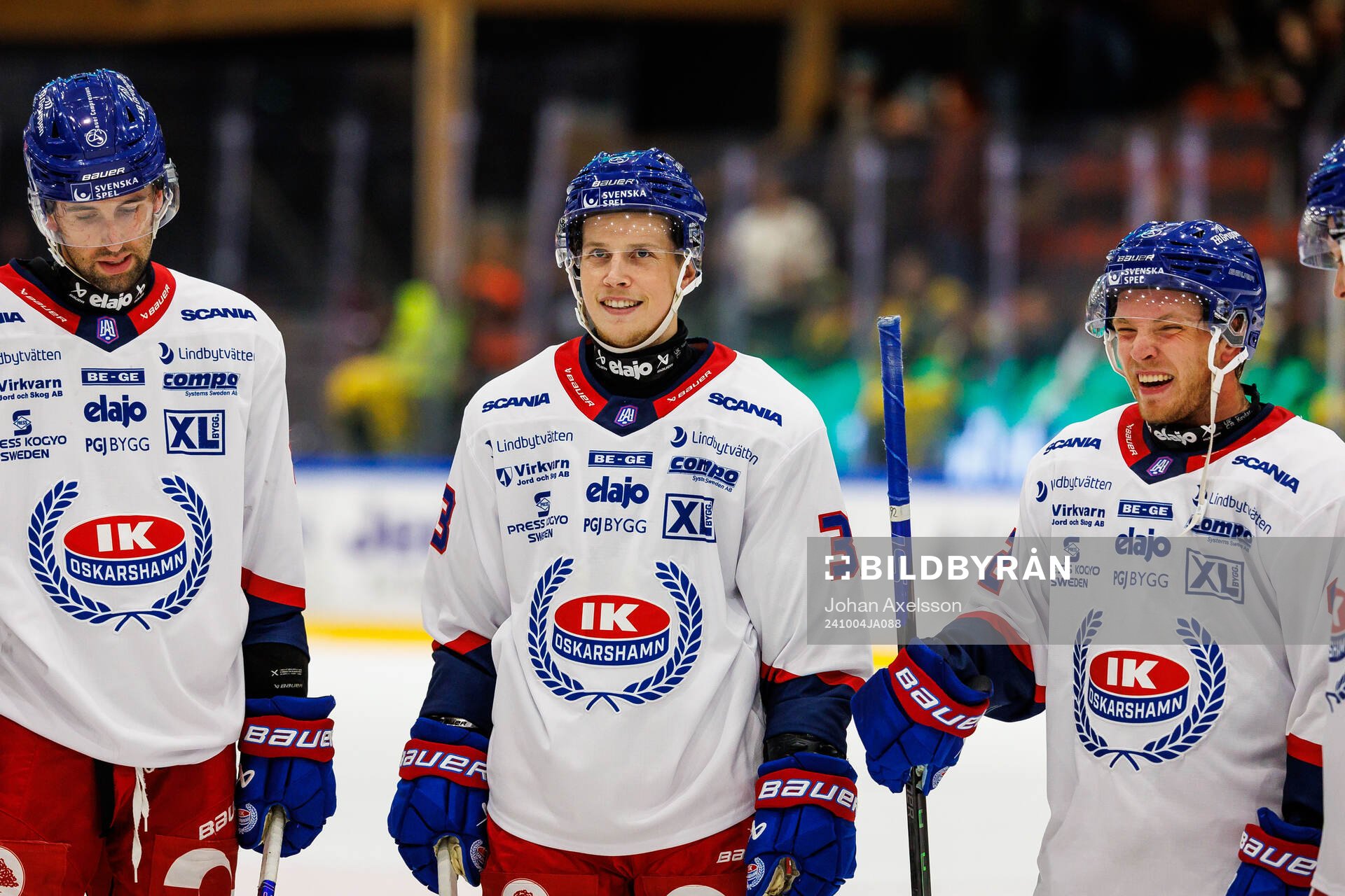 IK Oskarshamns Niclas Burström jublar