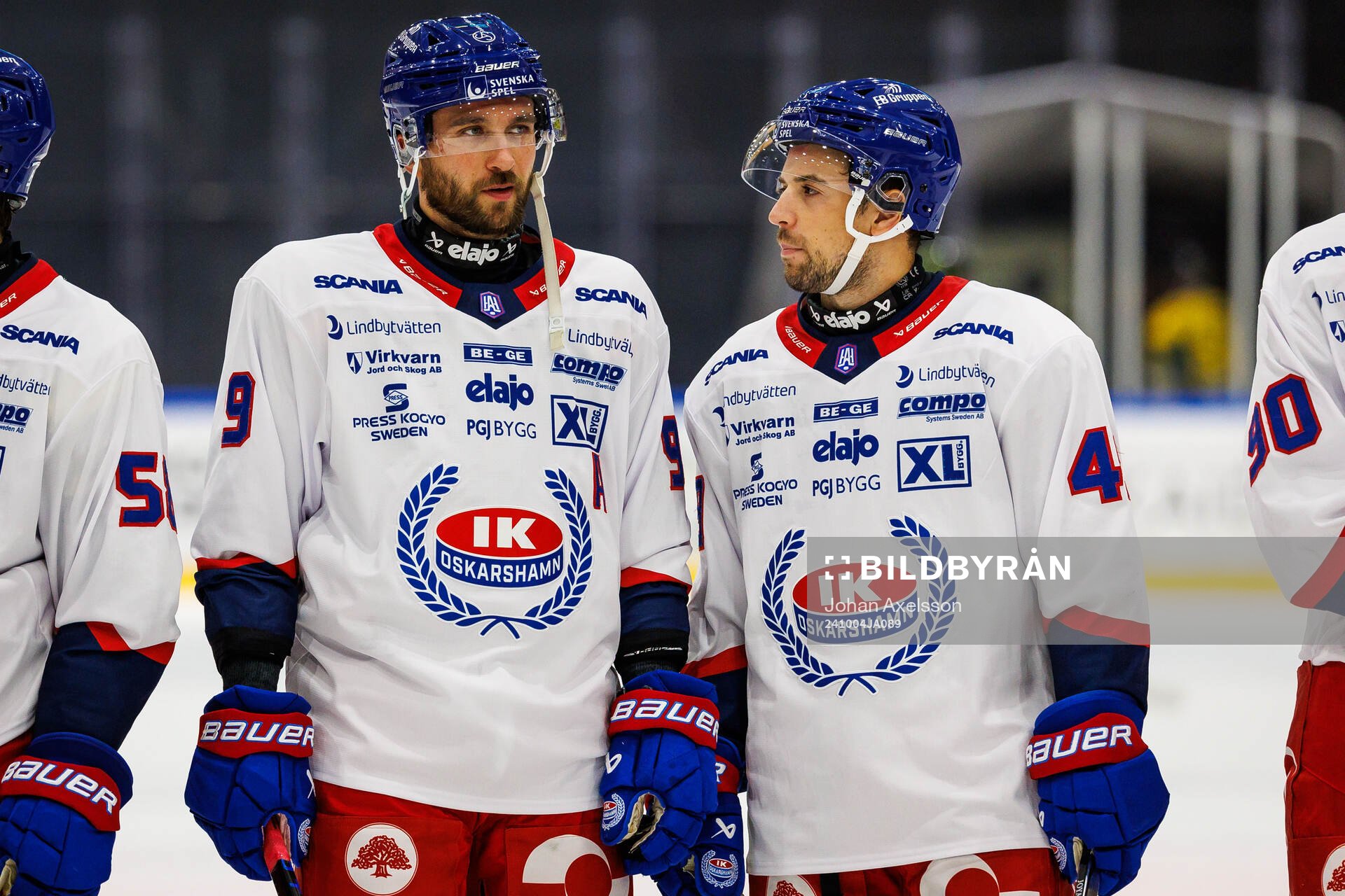 IK Oskarshamns Eero Savilahti och Michael Joyaux