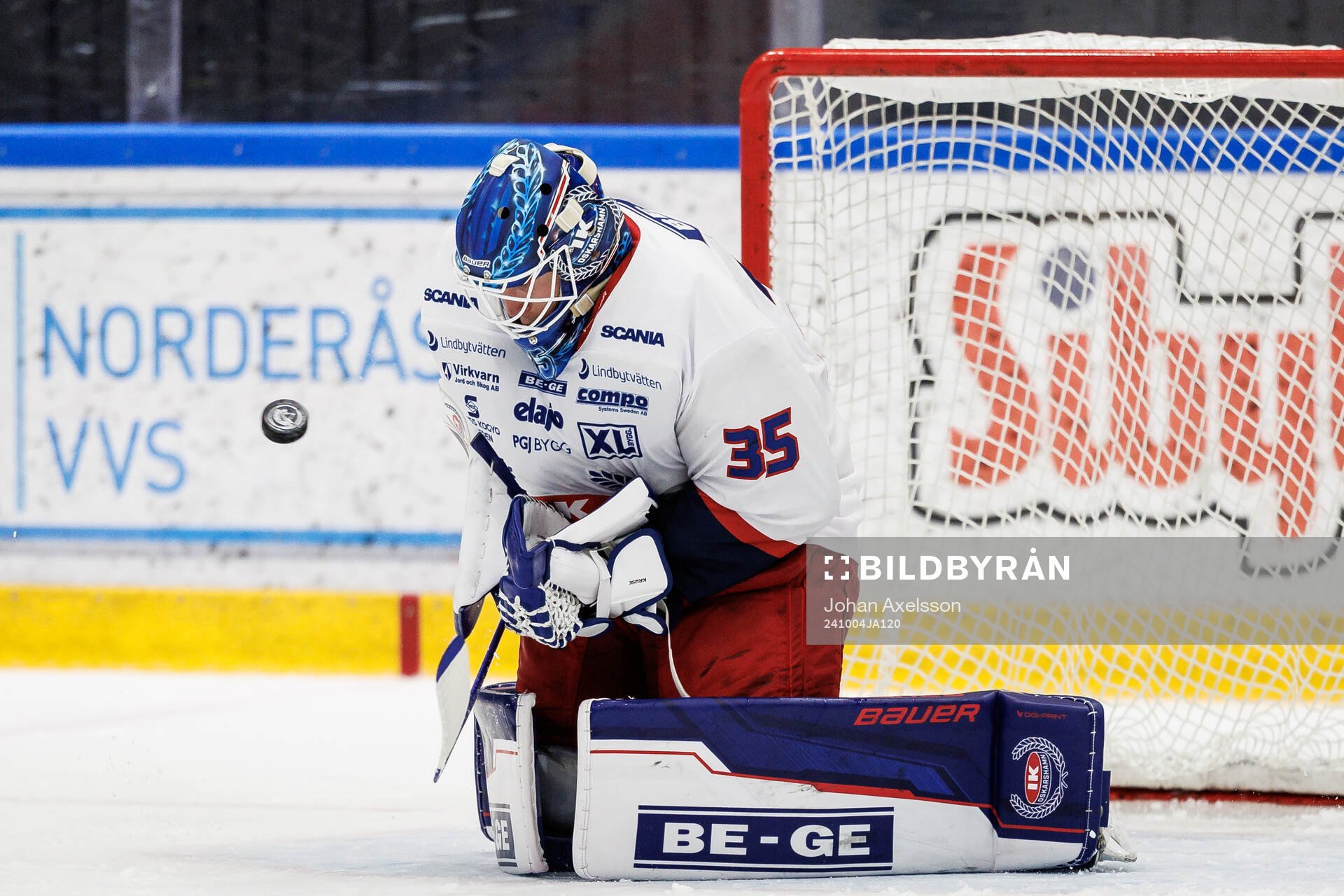 IK Oskarshamns målvakt Emil Kruse