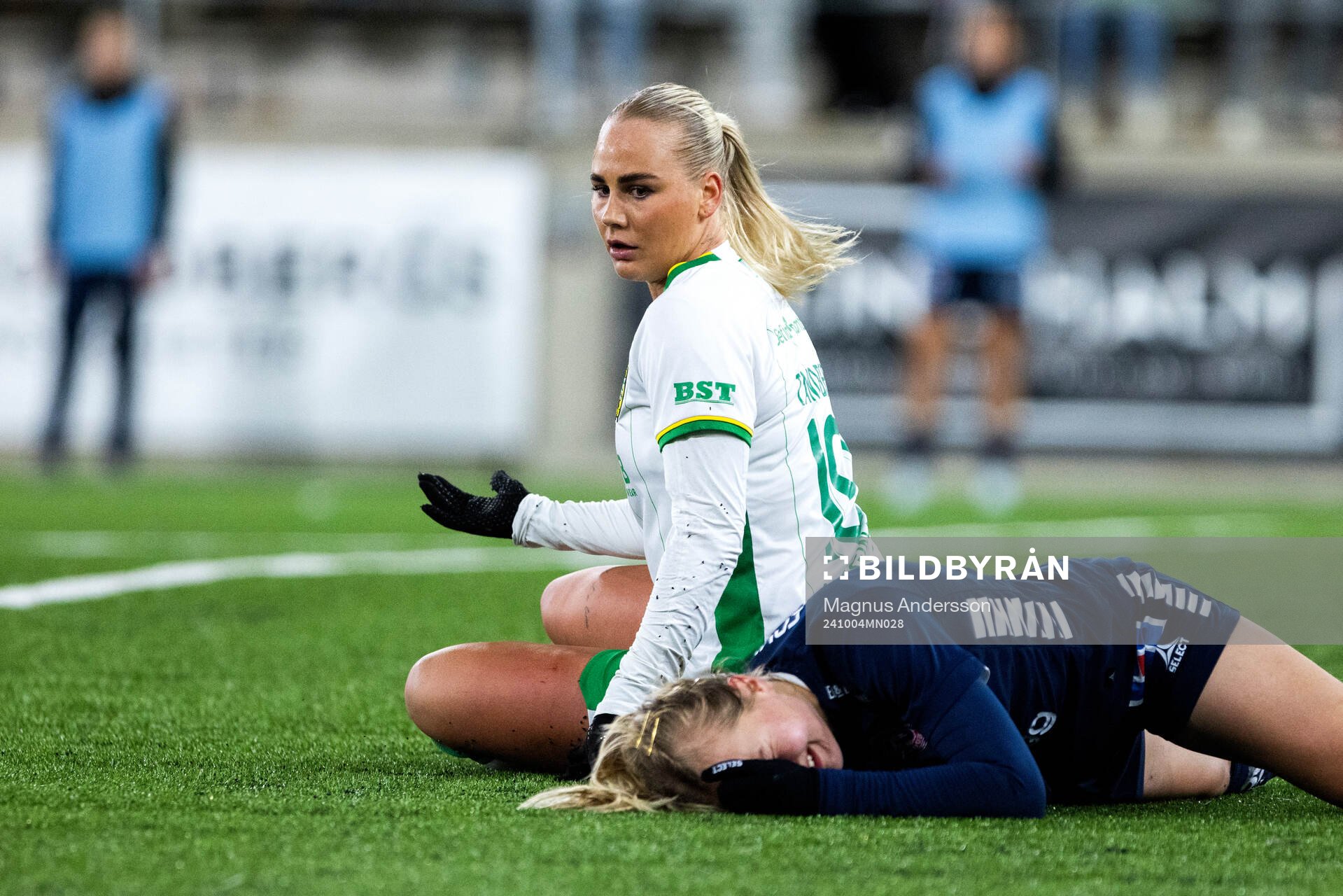 Hammarbys Cathinka Tandberg  och Linköpings Noor