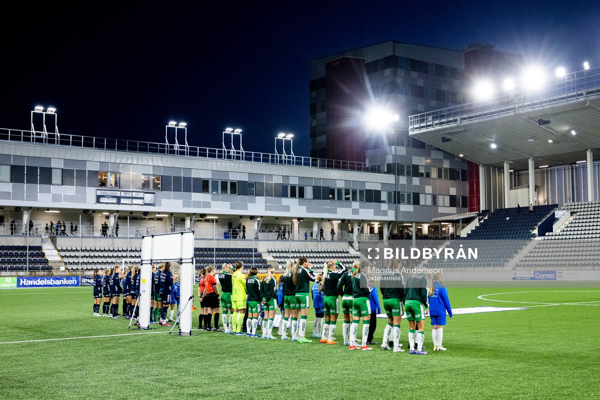 Linköpings spelare och Hammarbys spelare