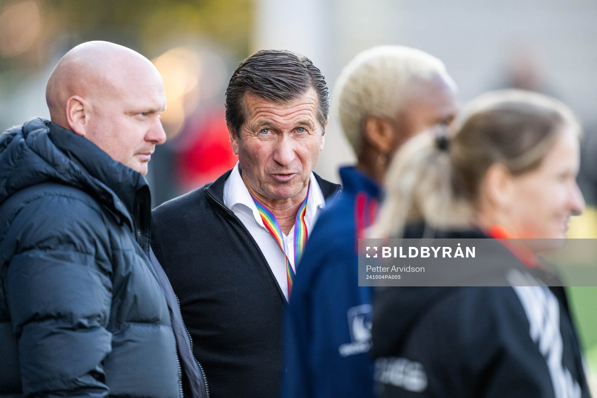 FC Rosengårds tränare Joel Kjetselberg och ordförande