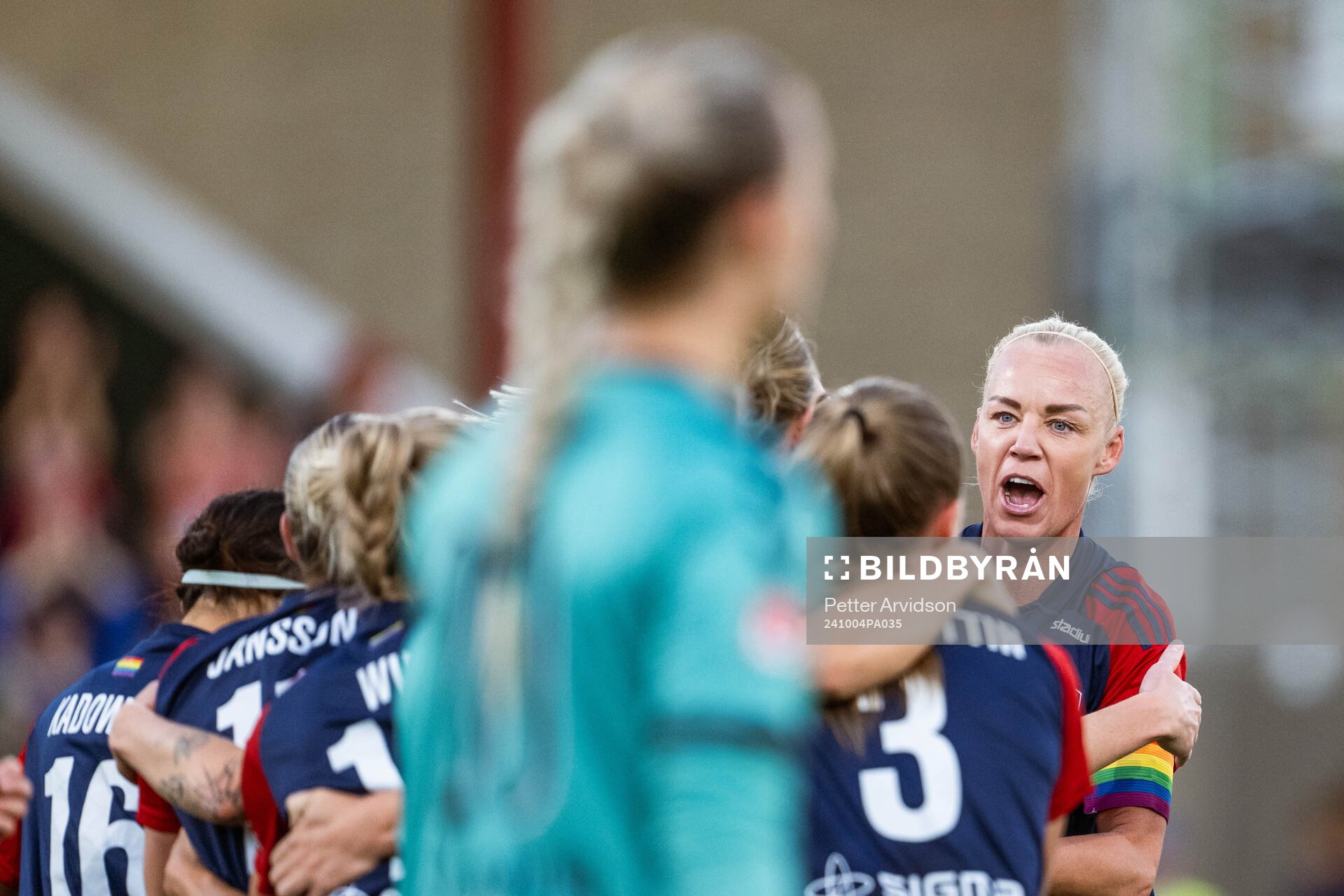 FC Rosengårds Caroline Seger jublar