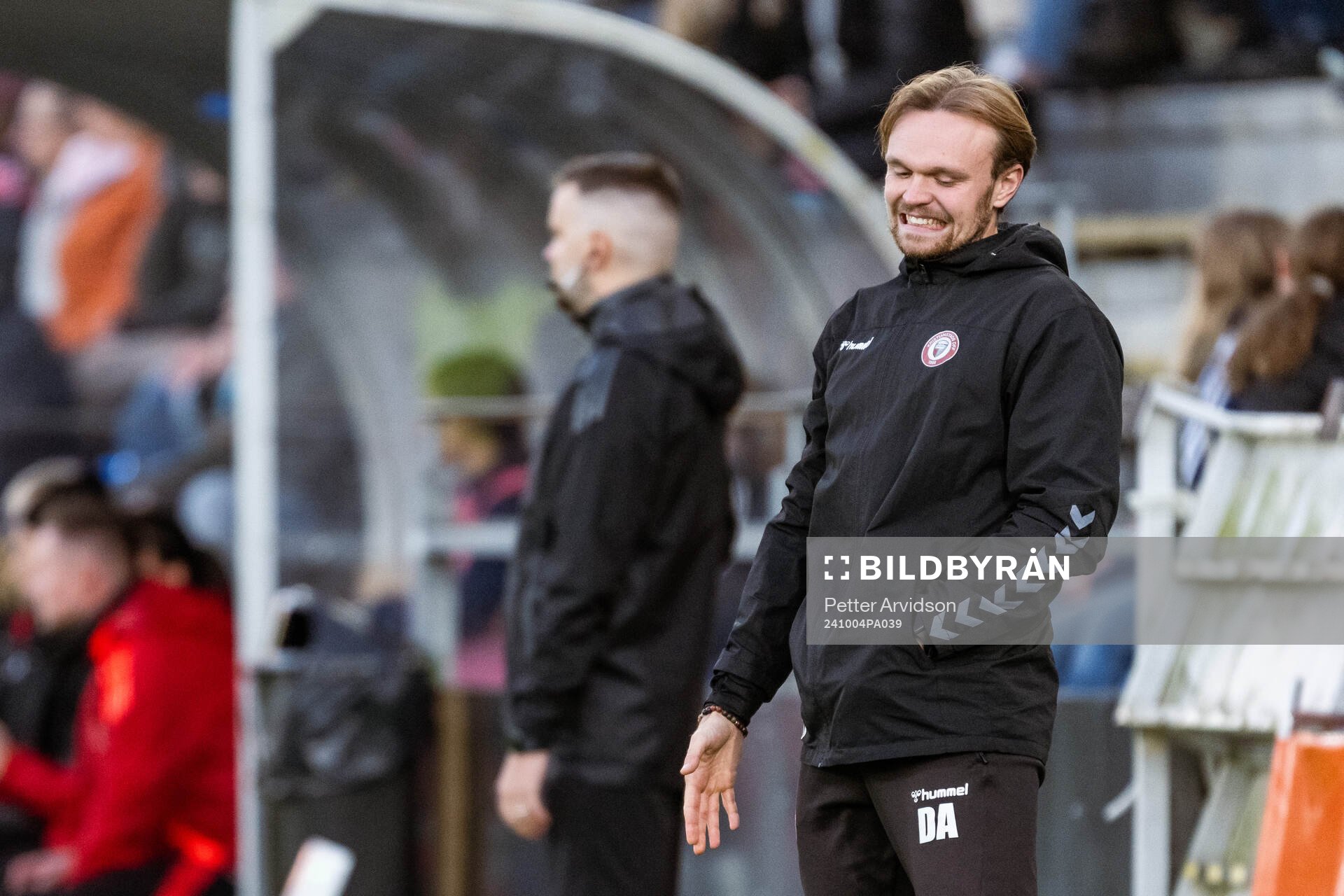 Kristianstads tränare Daniel Angergård deppar