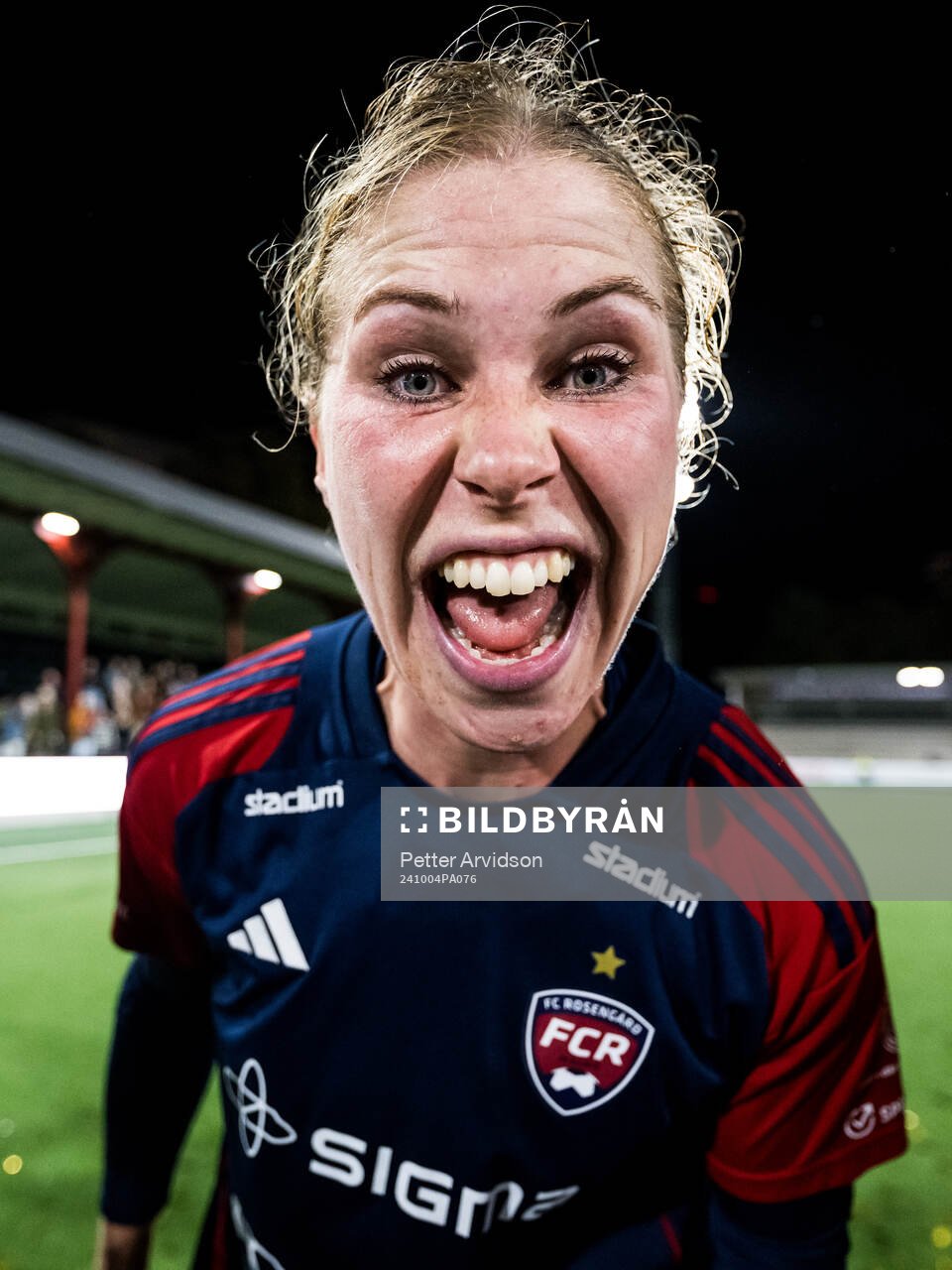 FC Rosengårds Rebecca Knaak jublar