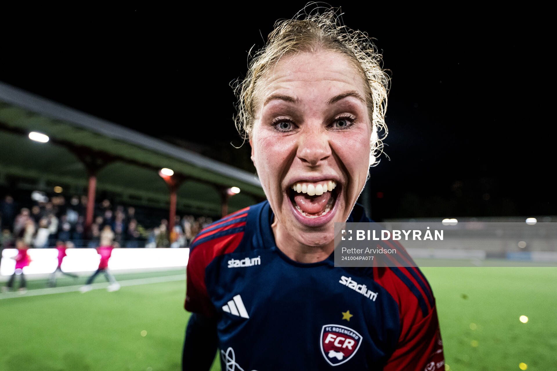 FC Rosengårds Rebecca Knaak jublar