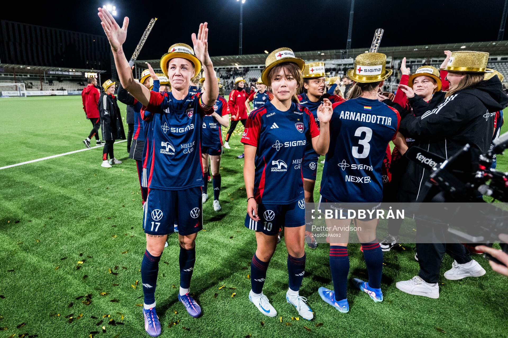 FC Rosengårds Caroline Seger jublar över SM-guldet