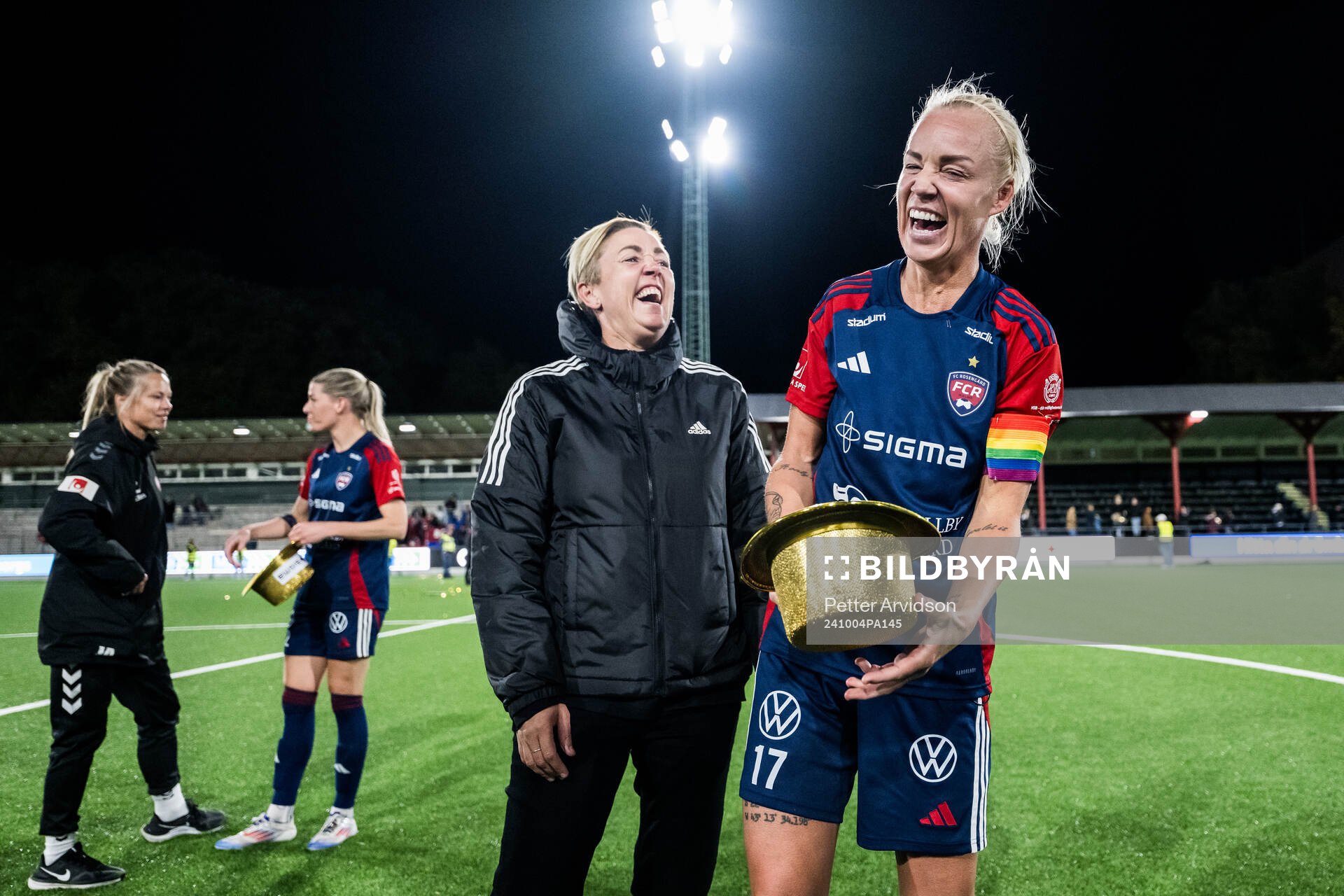 FC Rosengårds sportchef Therese Sjögran och Caroline