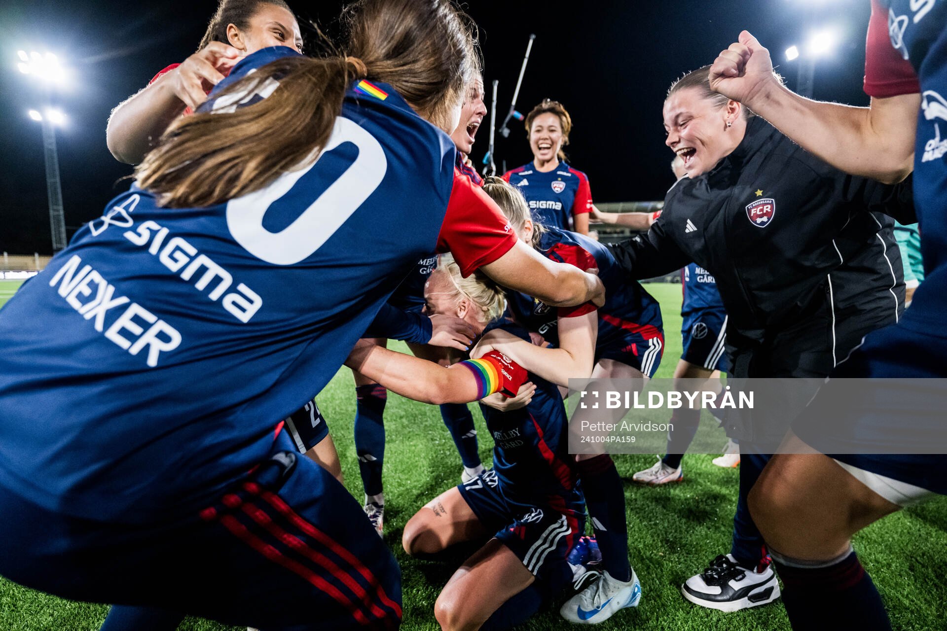 FC Rosengårds Caroline Seger jublar över SM-guldet