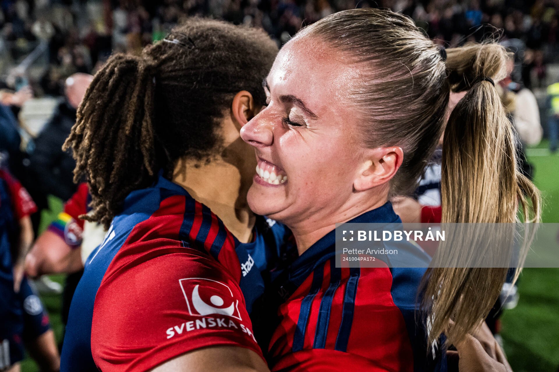 FC Rosengårds Gudrun Arnardottir jublar över SM-guldet