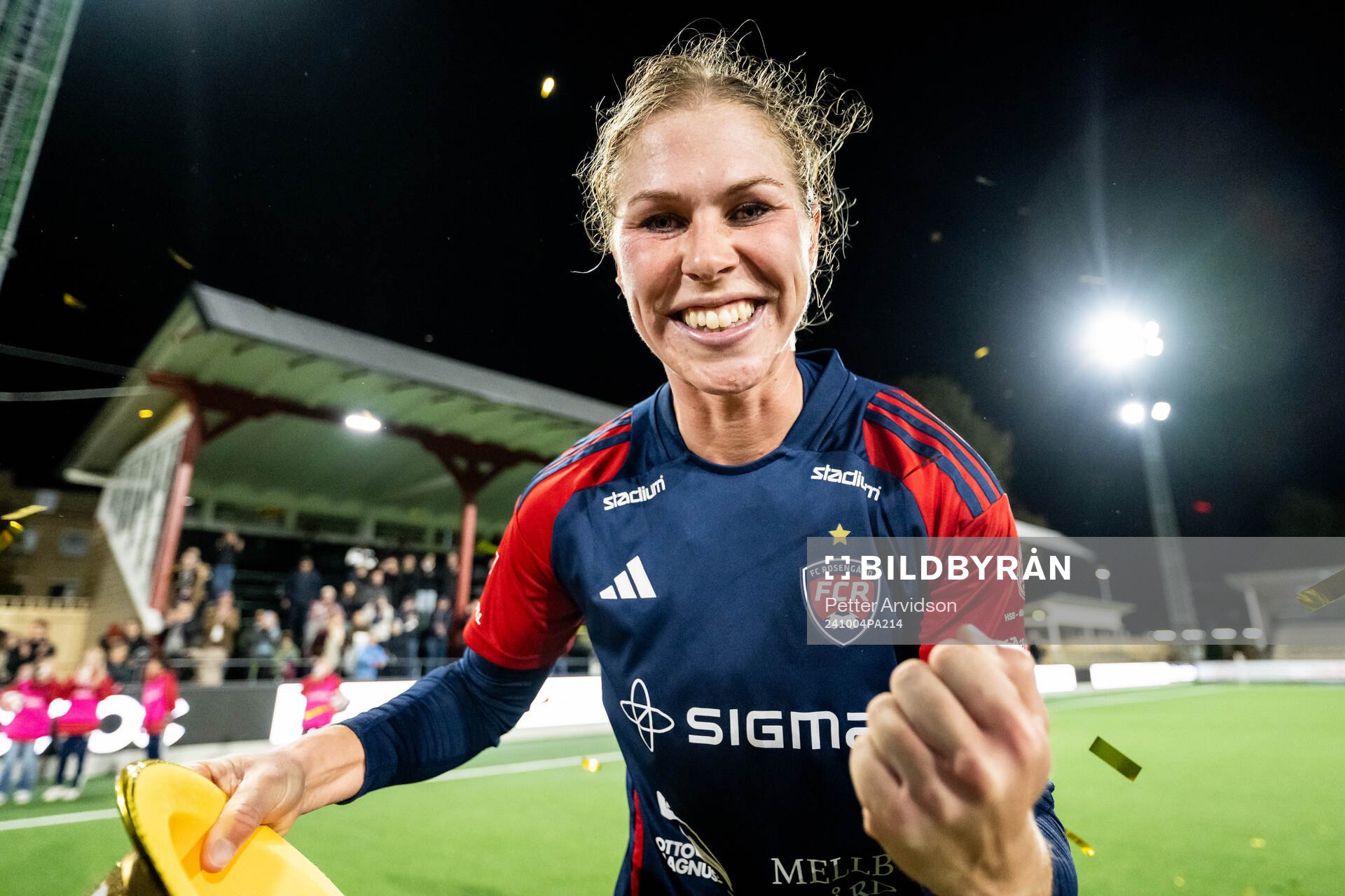 FC Rosengårds Rebecca Knaak jublar