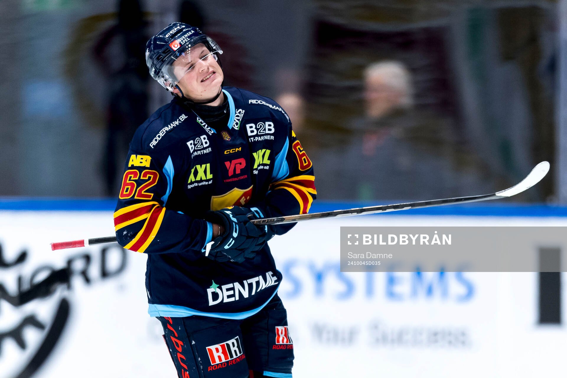 Djurgårdens Hampus Larsson har ont