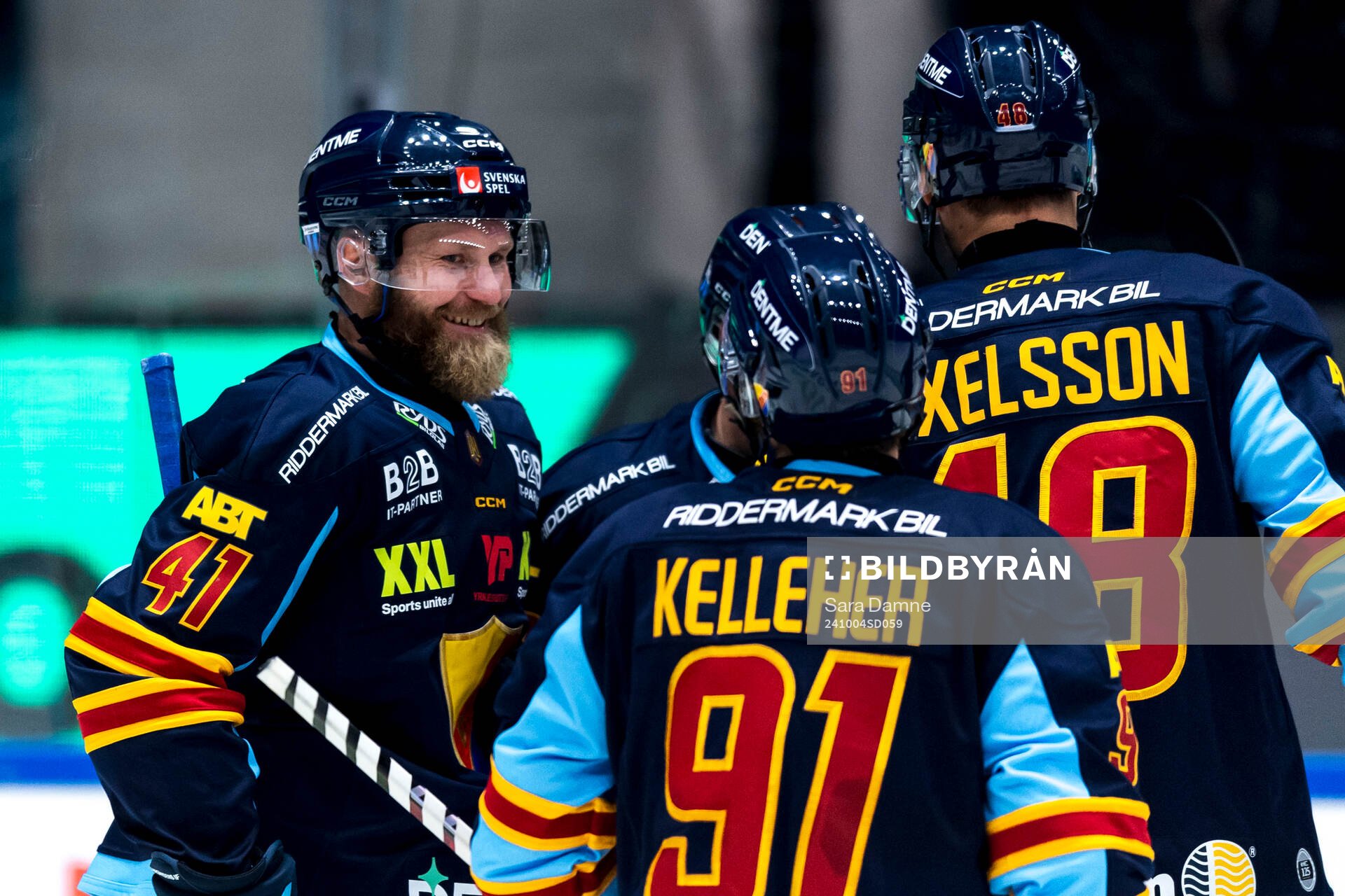 Djurgårdens Patrick Thoresen jublar